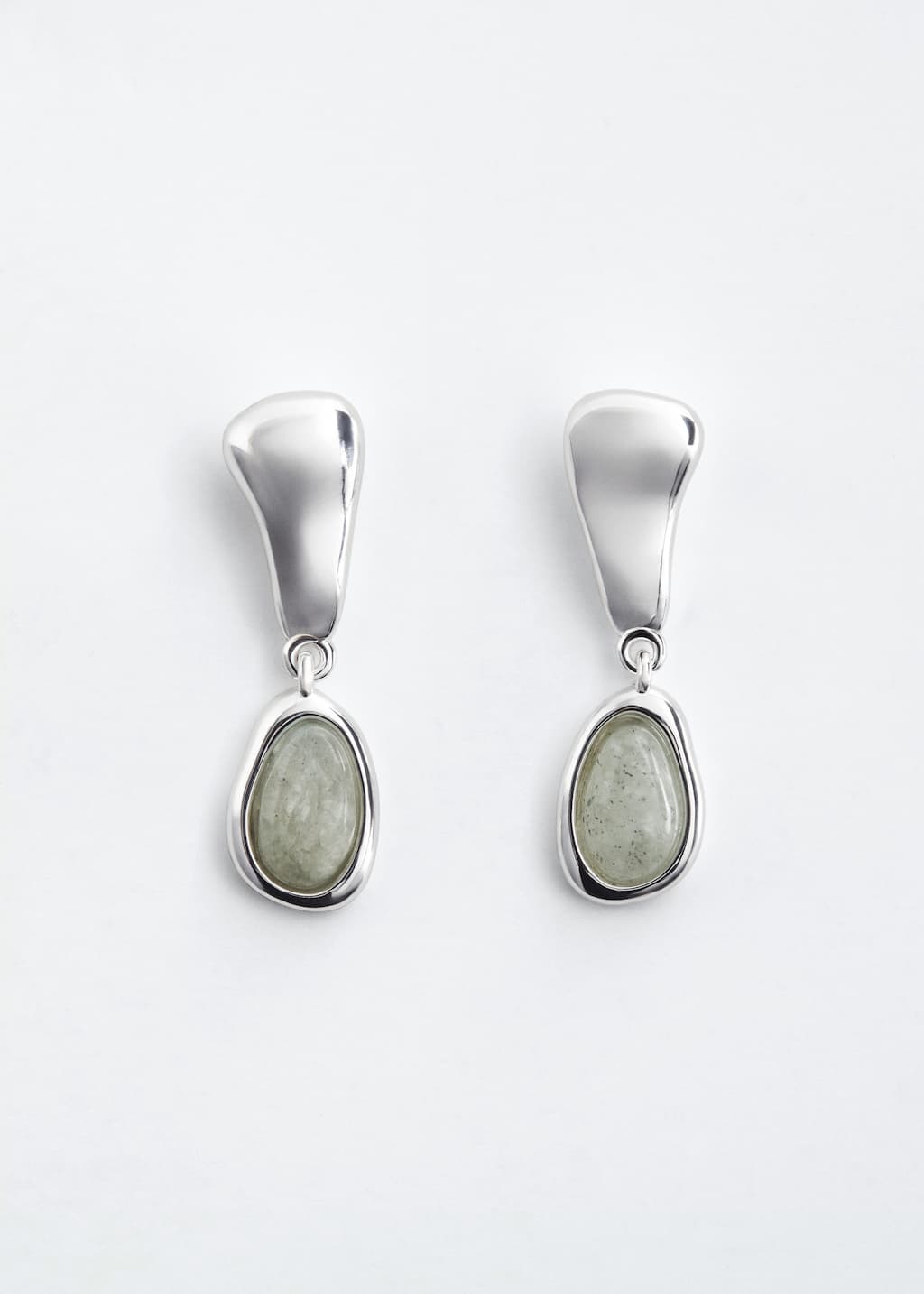 Image of Stone Pendant Earrings