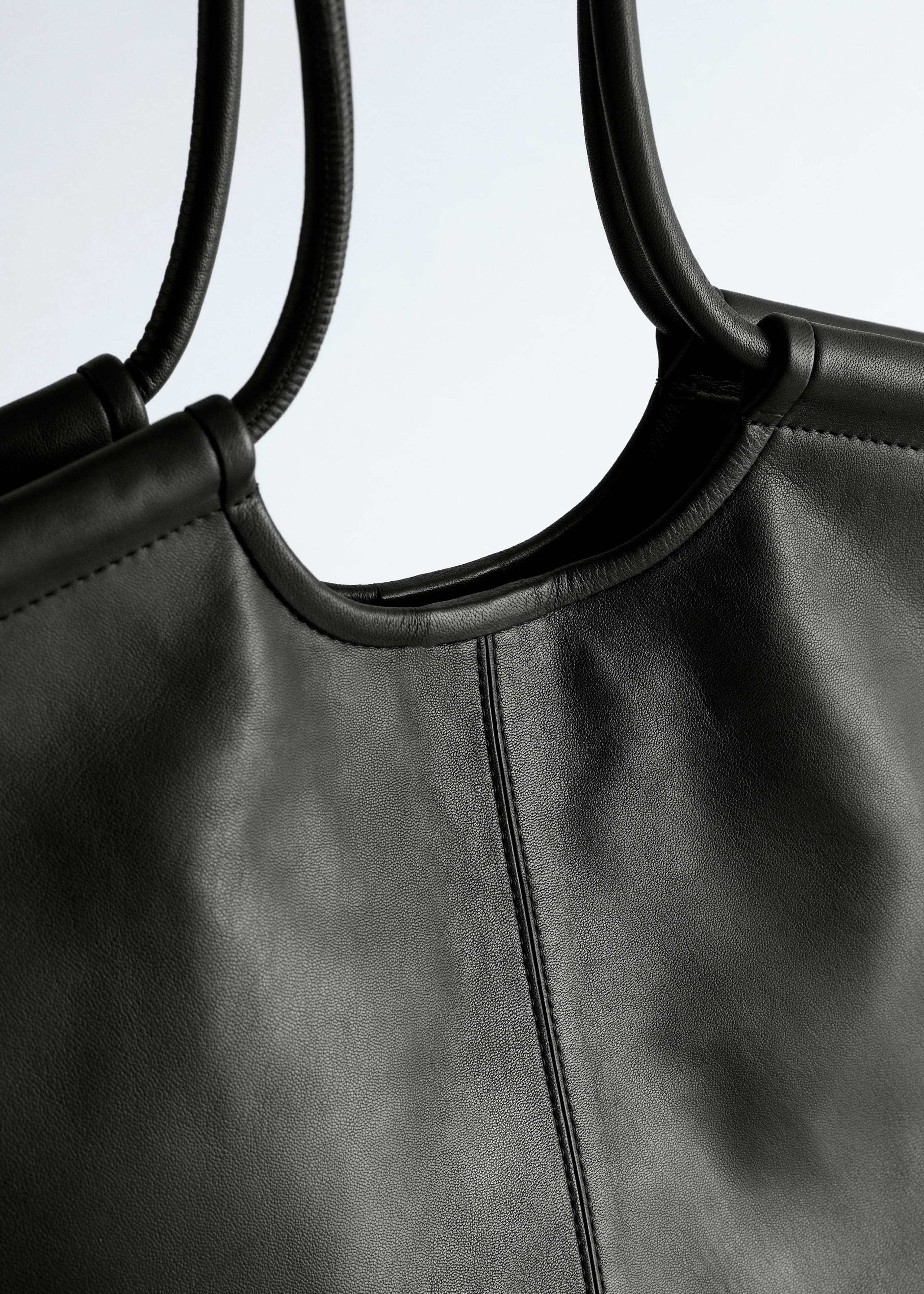 Image of Large Leather Tote Bag