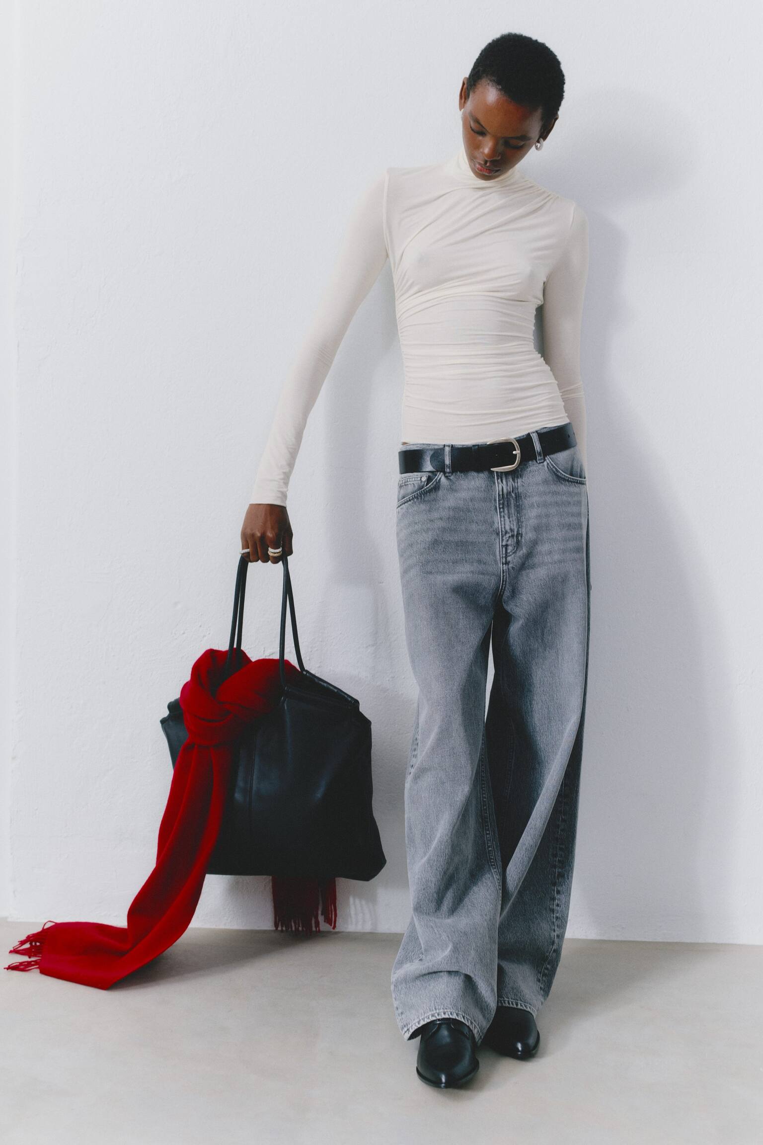 Calças baggy - Cinzento claro - 6