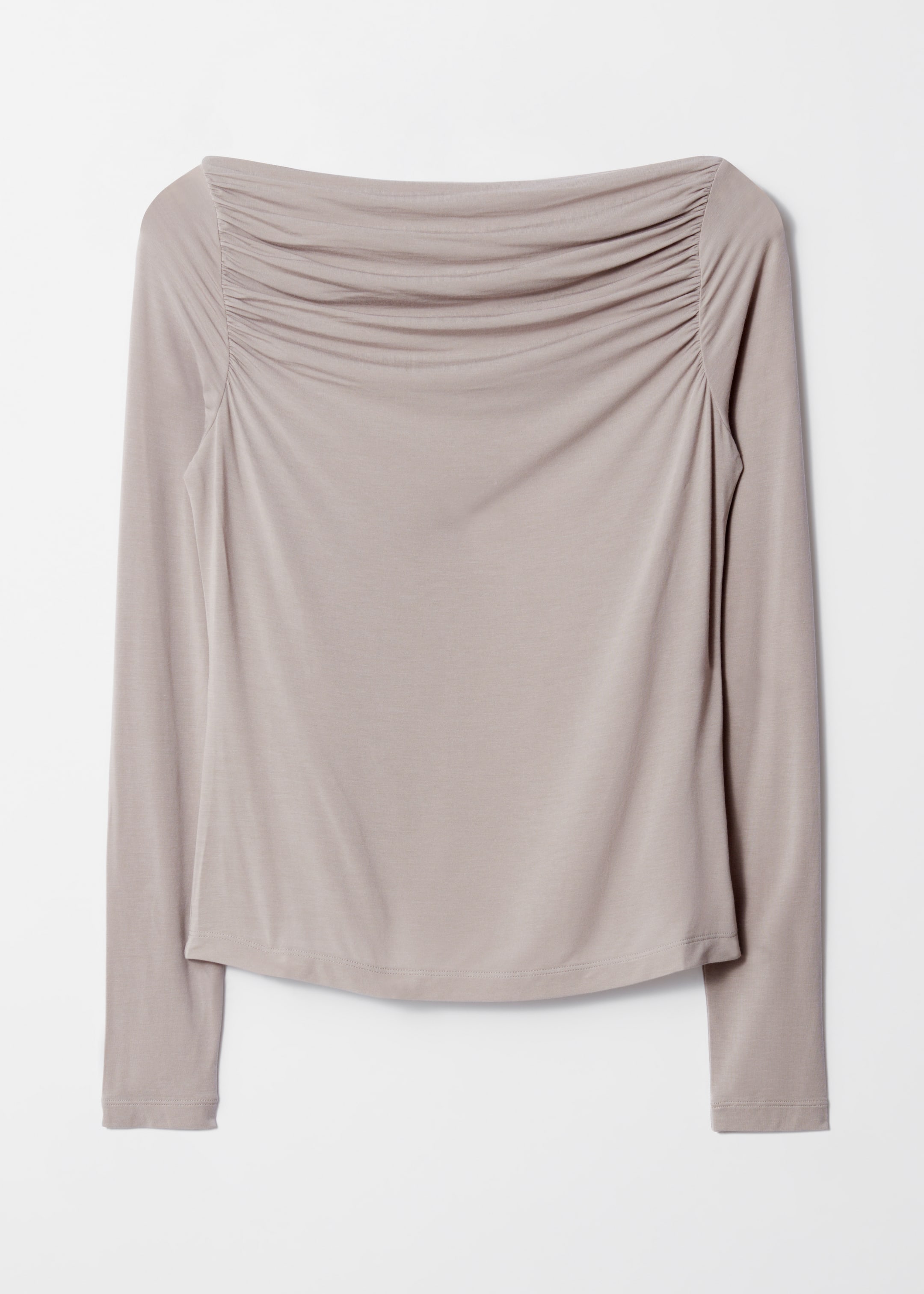 Zobraziť väčší obrázok: Top s lodičkovým výstrihom - Krtinová - ŽENY | H&M SK 1