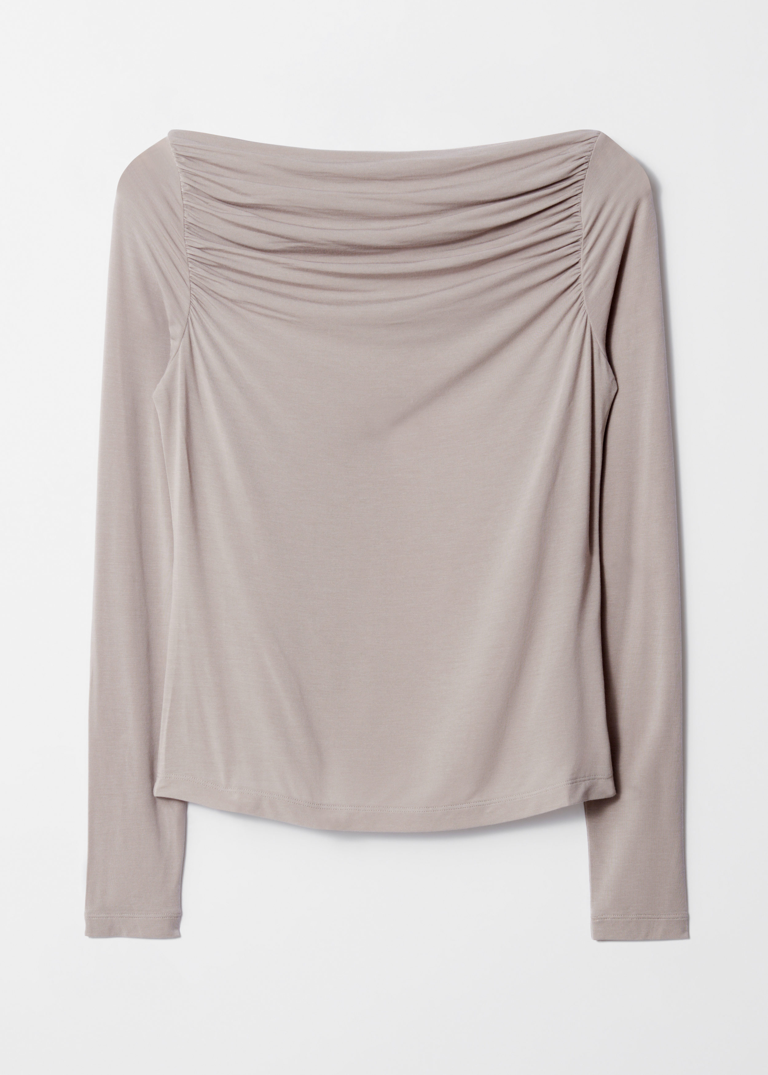 Draped Boatneck Top