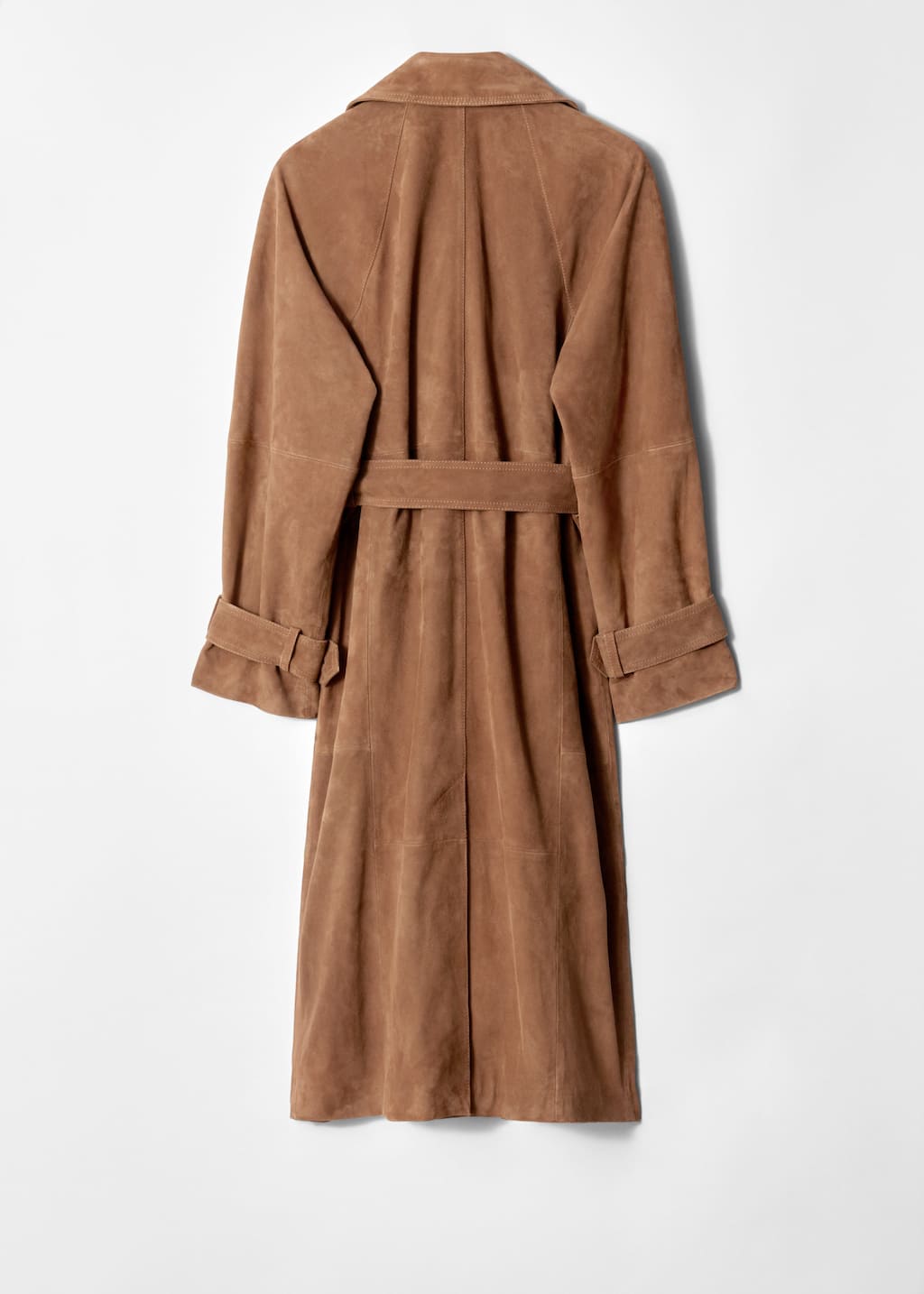 Image of Maxi-Trenchcoat aus Veloursleder