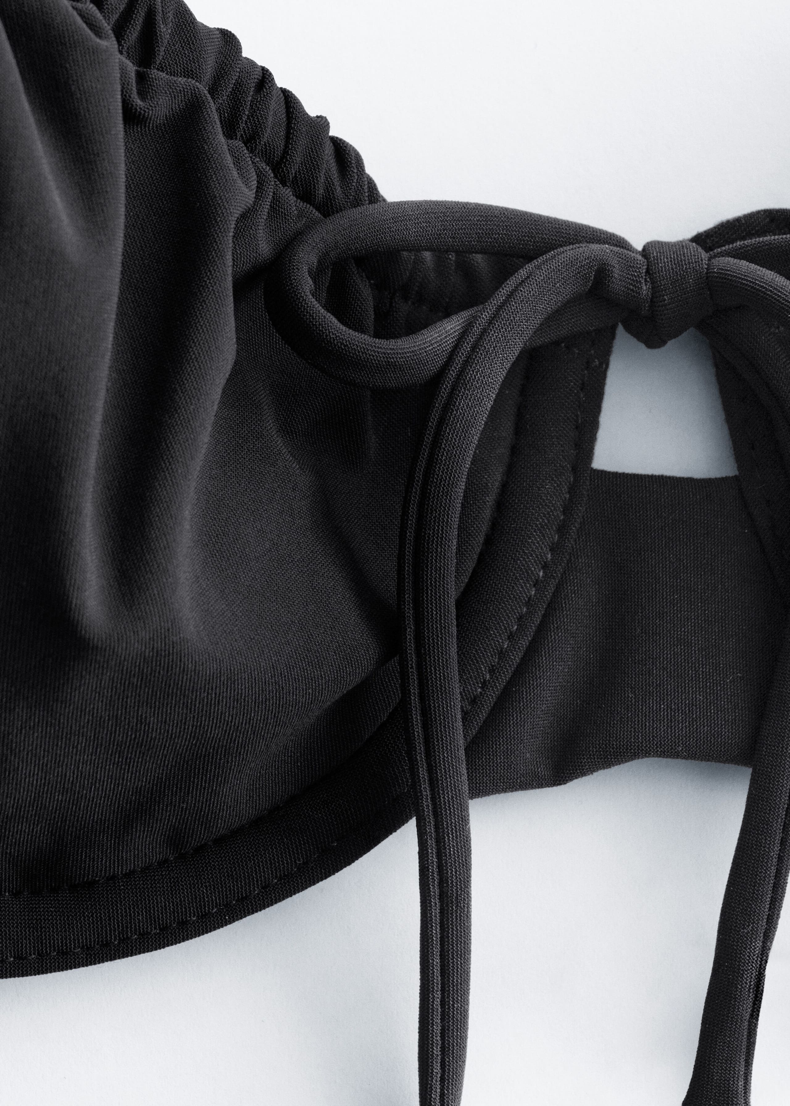 Bow-Detail Underwire Bikini Top - {{variantName}} - Descriptive Detail