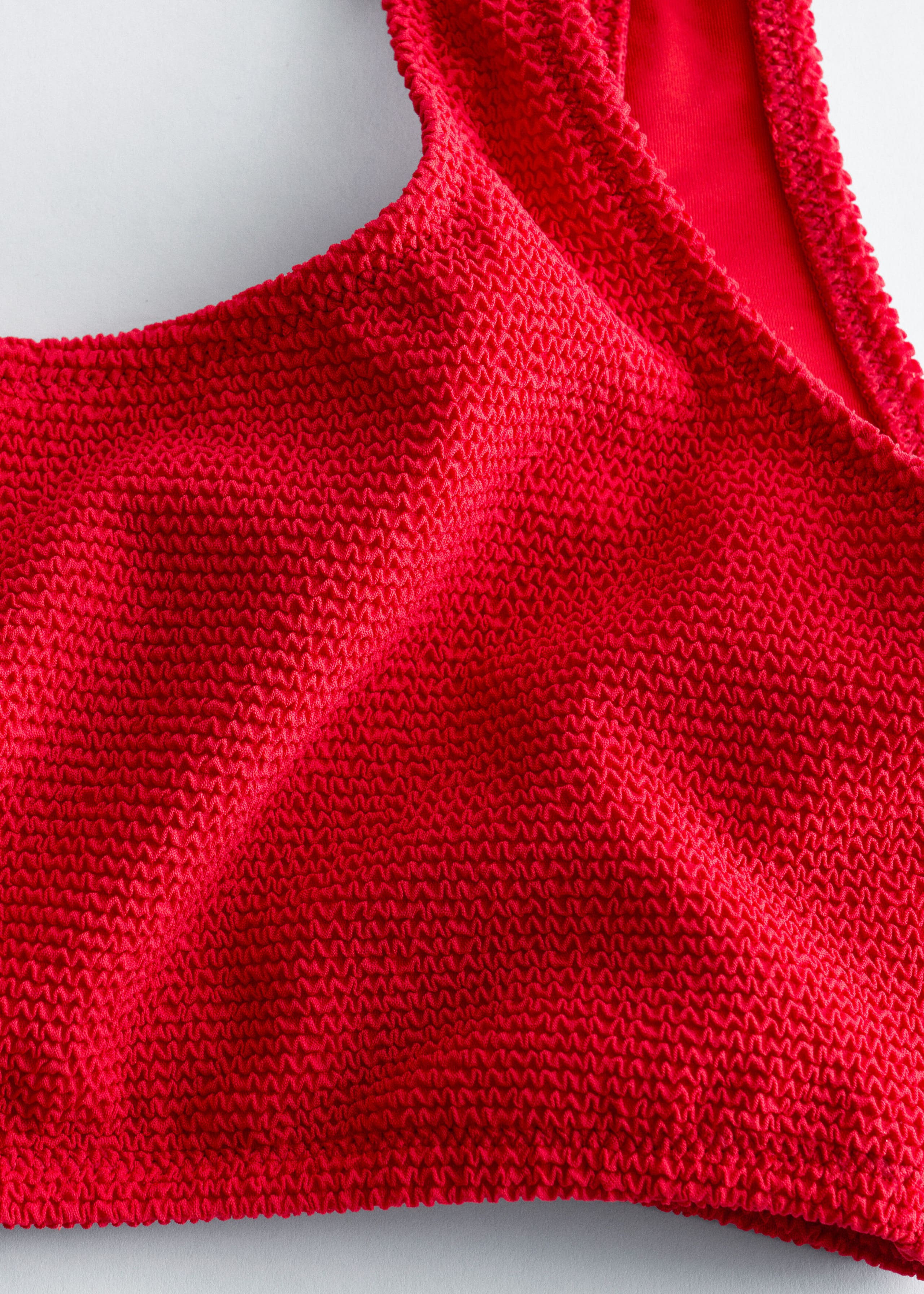 Textured Bikini Top - {{variantName}} - Descriptive Detail