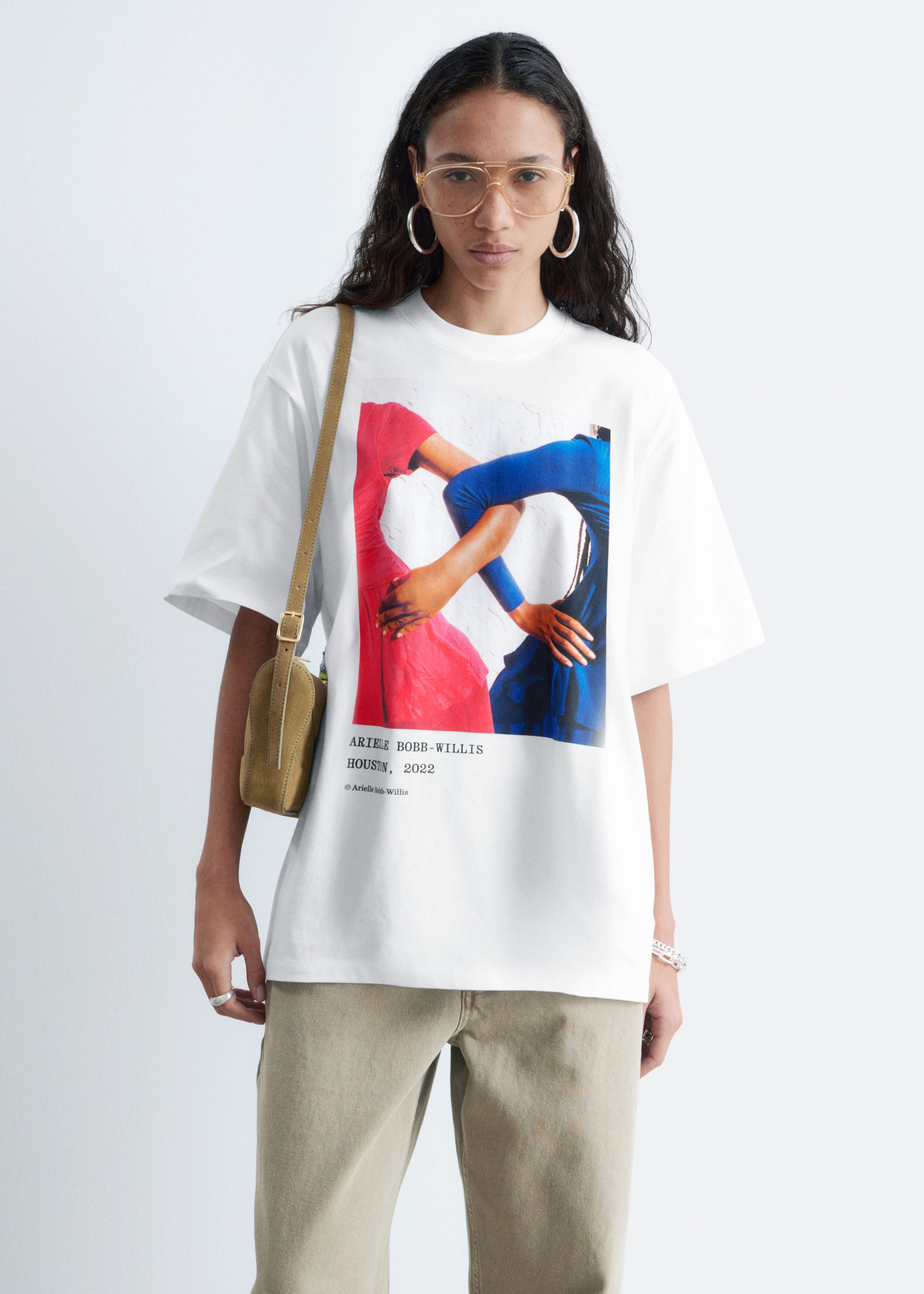 Image of Oversized Print T-Shirt