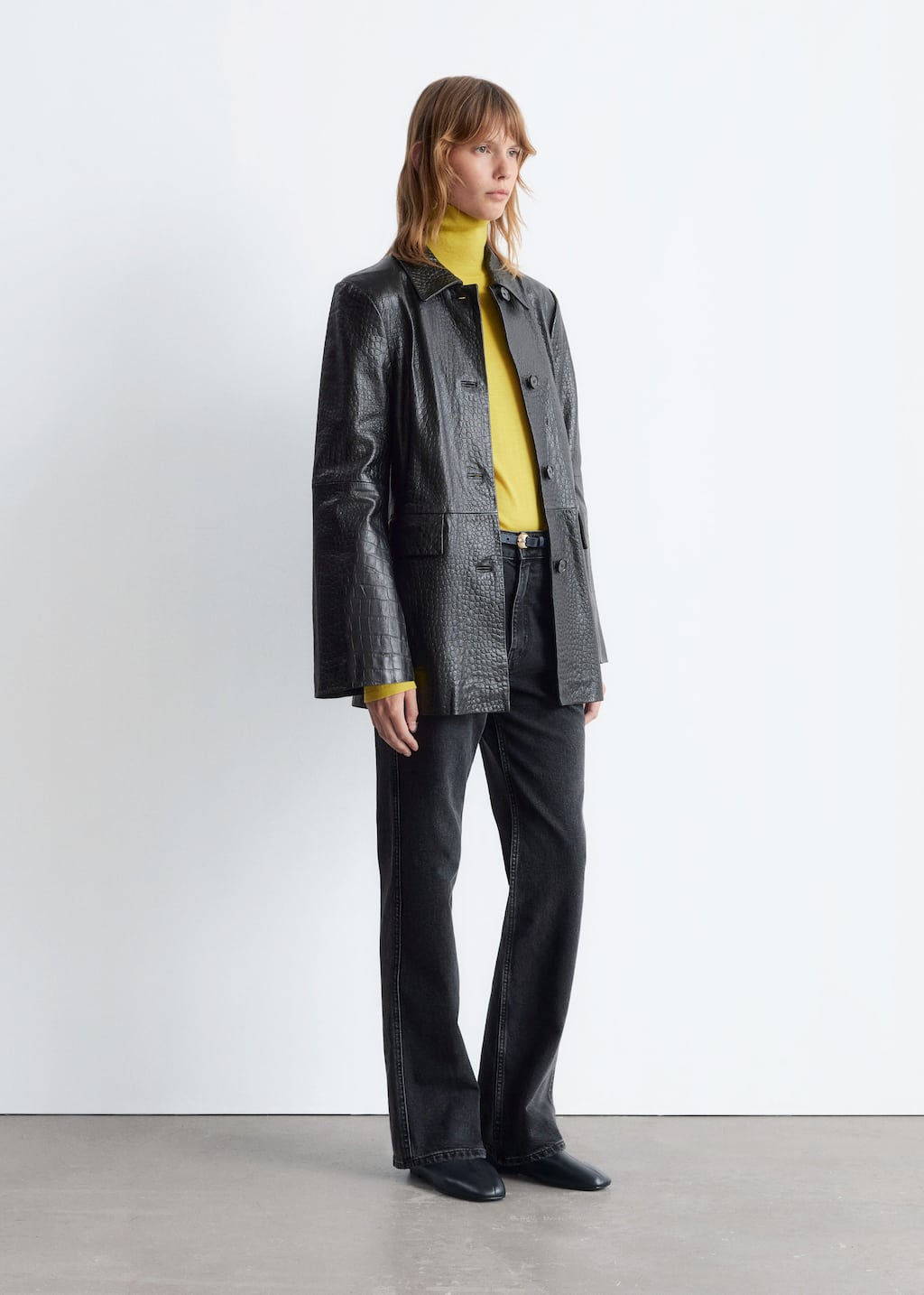 Image of High-Waist Straight-Leg Jeans