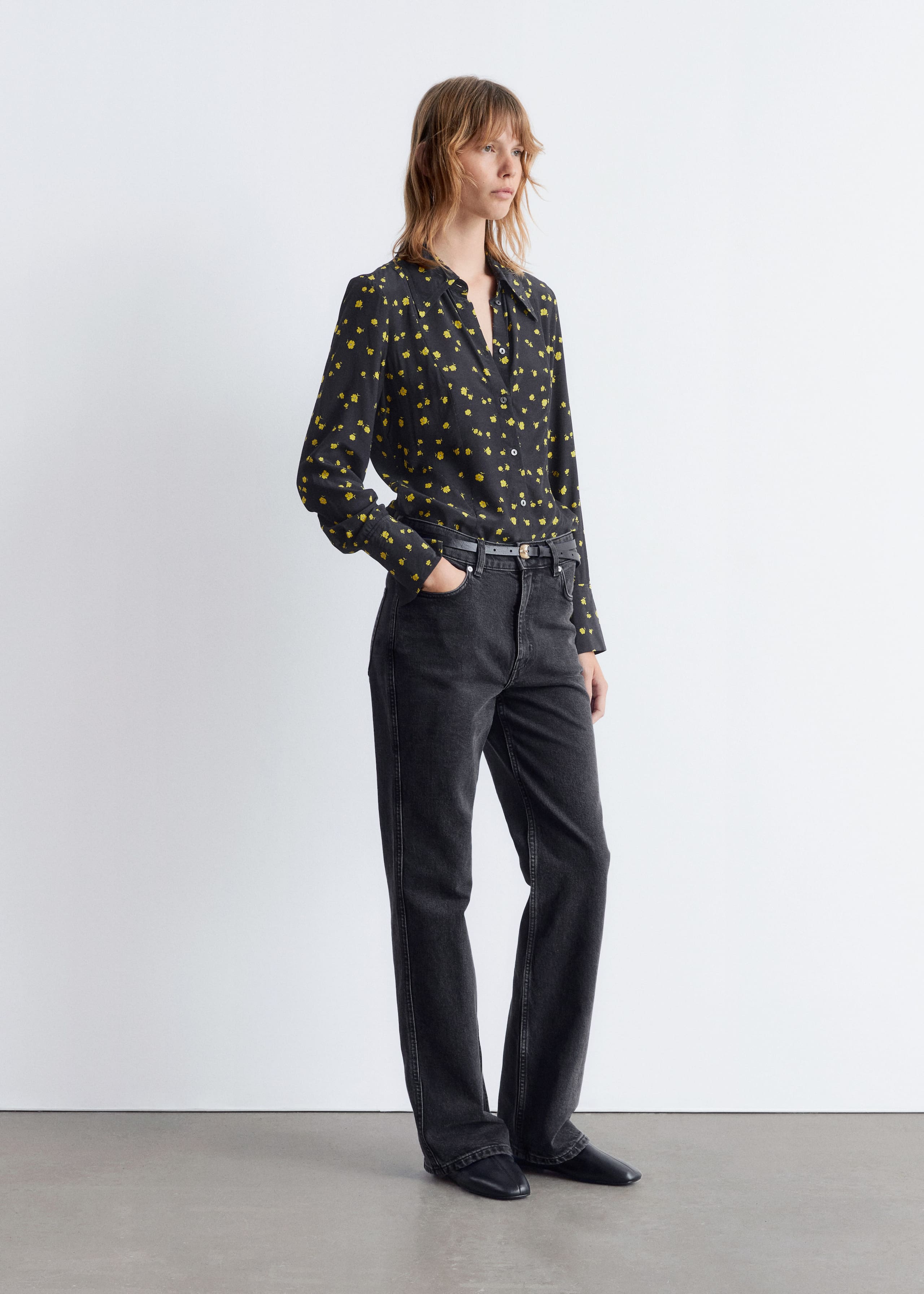 Image of Tapered Silk Shirt