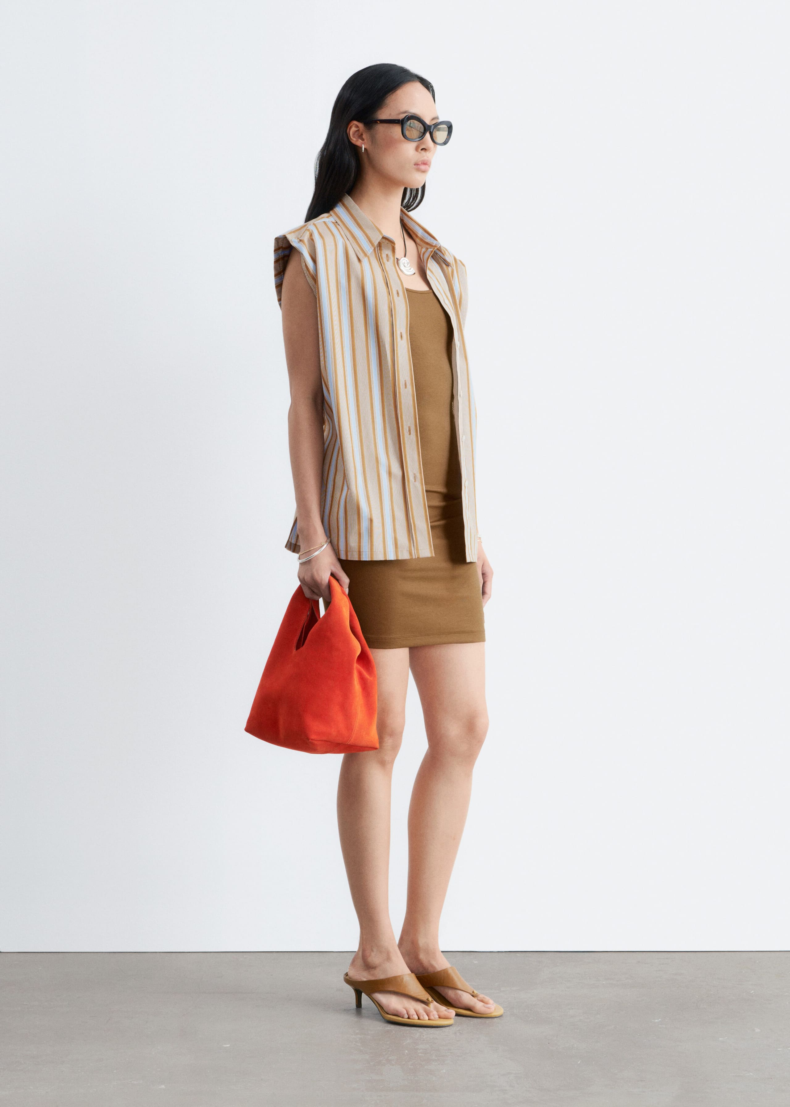 Robe débardeur - Marron Clair - Lookbook