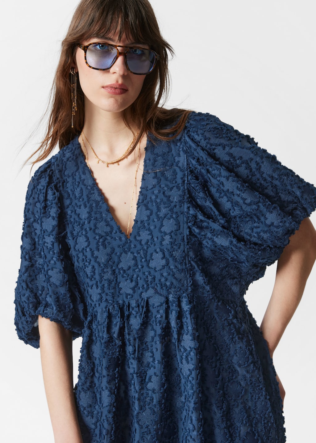 Image of Maxikleid mit Puffärmeln