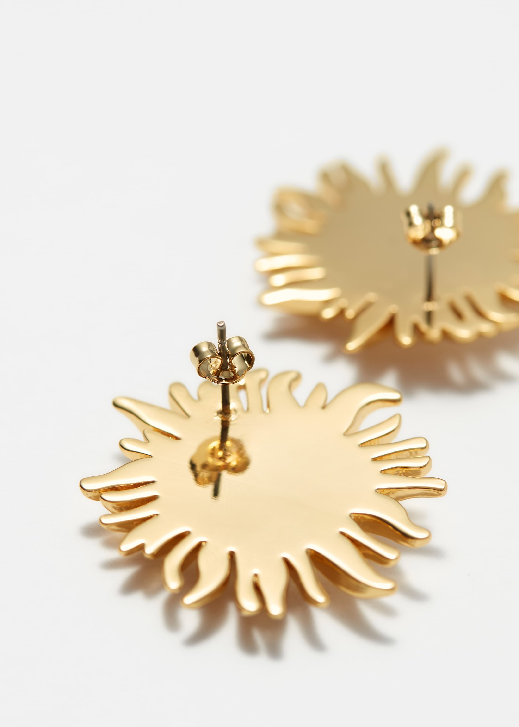 View larger image: Sunflower Stud Earrings - Gold - Ladies | H&M GB 2