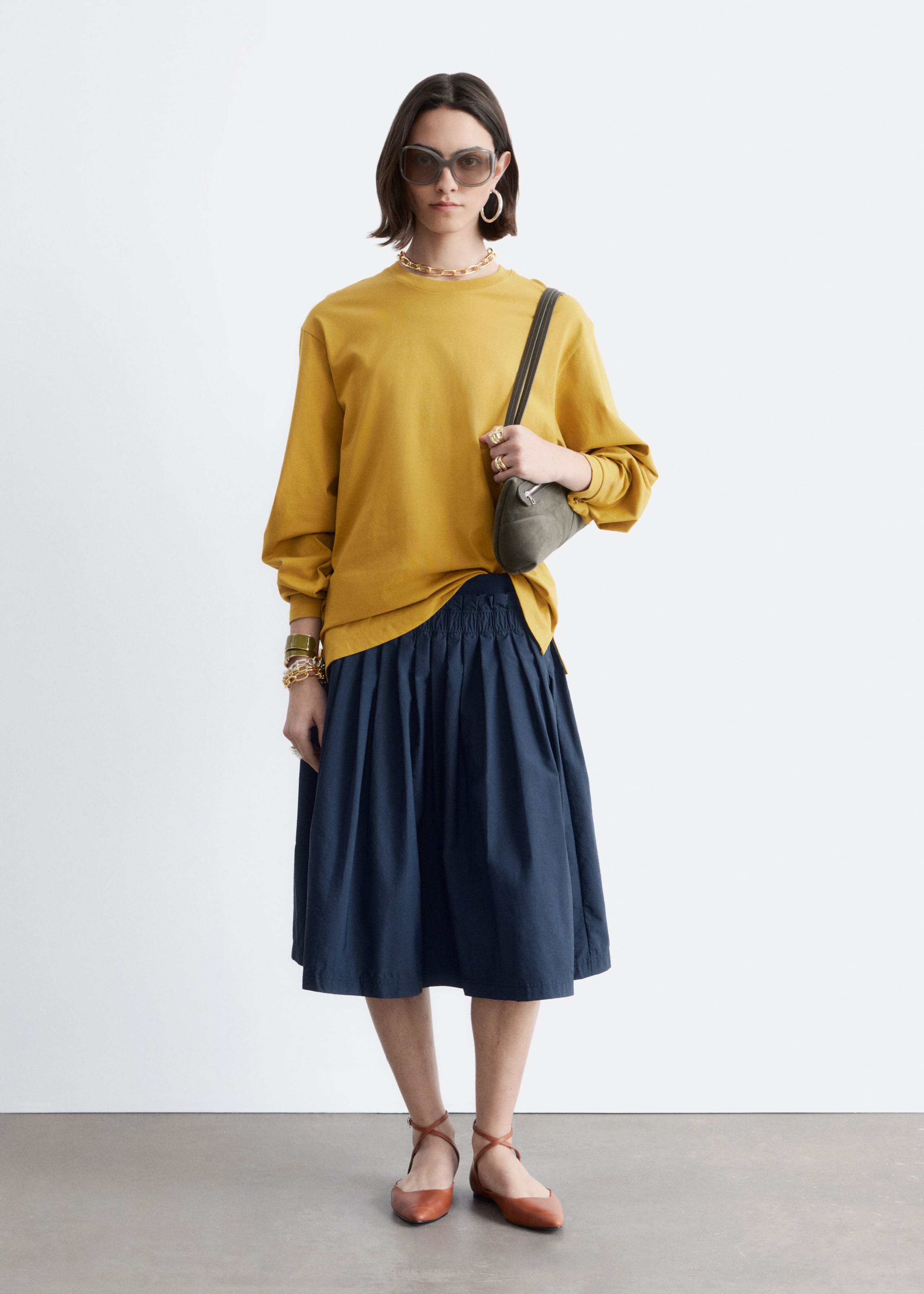 Image of Maglia in jersey a maniche lunghe