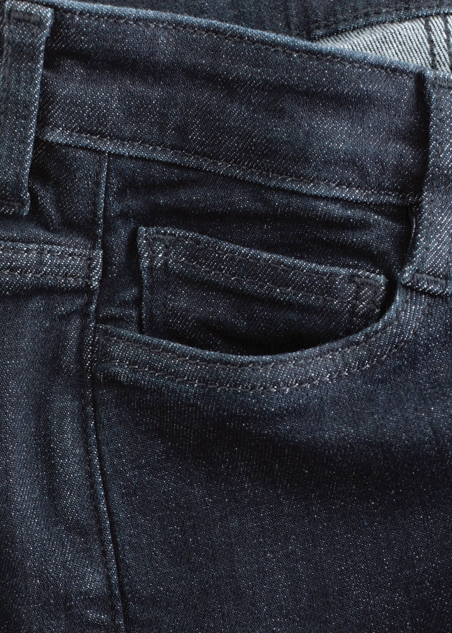 Vaqueros ajustados de tiro bajo y corte bota - Azul oscuro/Azul medio - 5