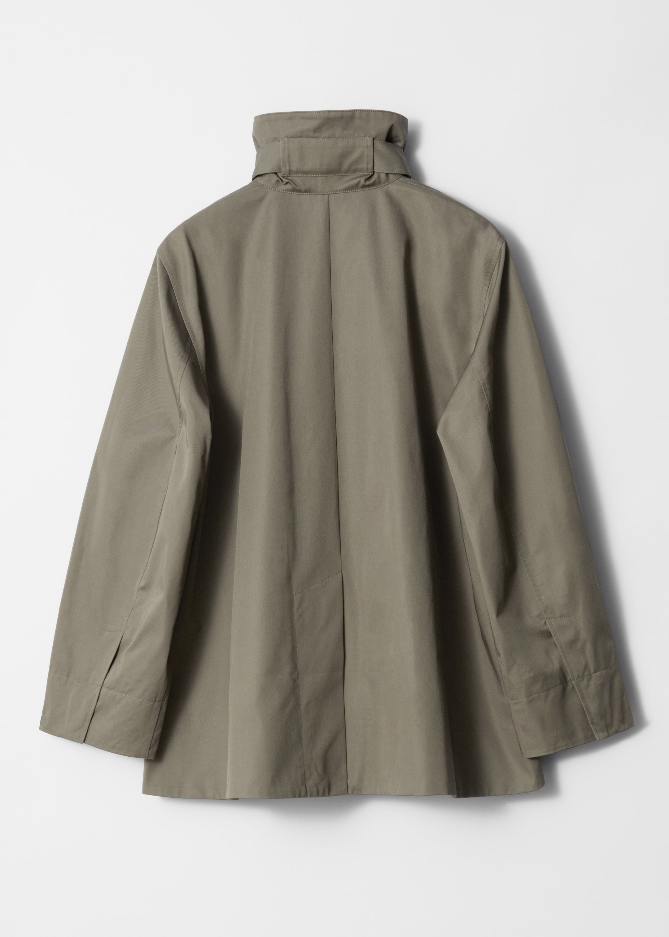 Visualizza immagine più grande: Giacca a trapezio con collo alto - Verde kaki - DONNA | H&M IT 6