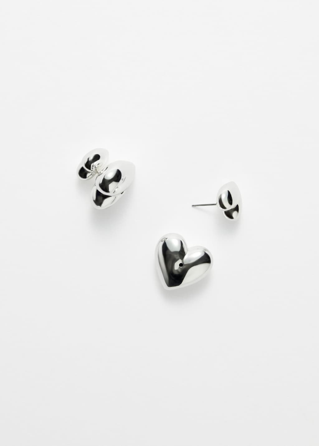 Ohrstecker in Herzform - Gold - Stillleben