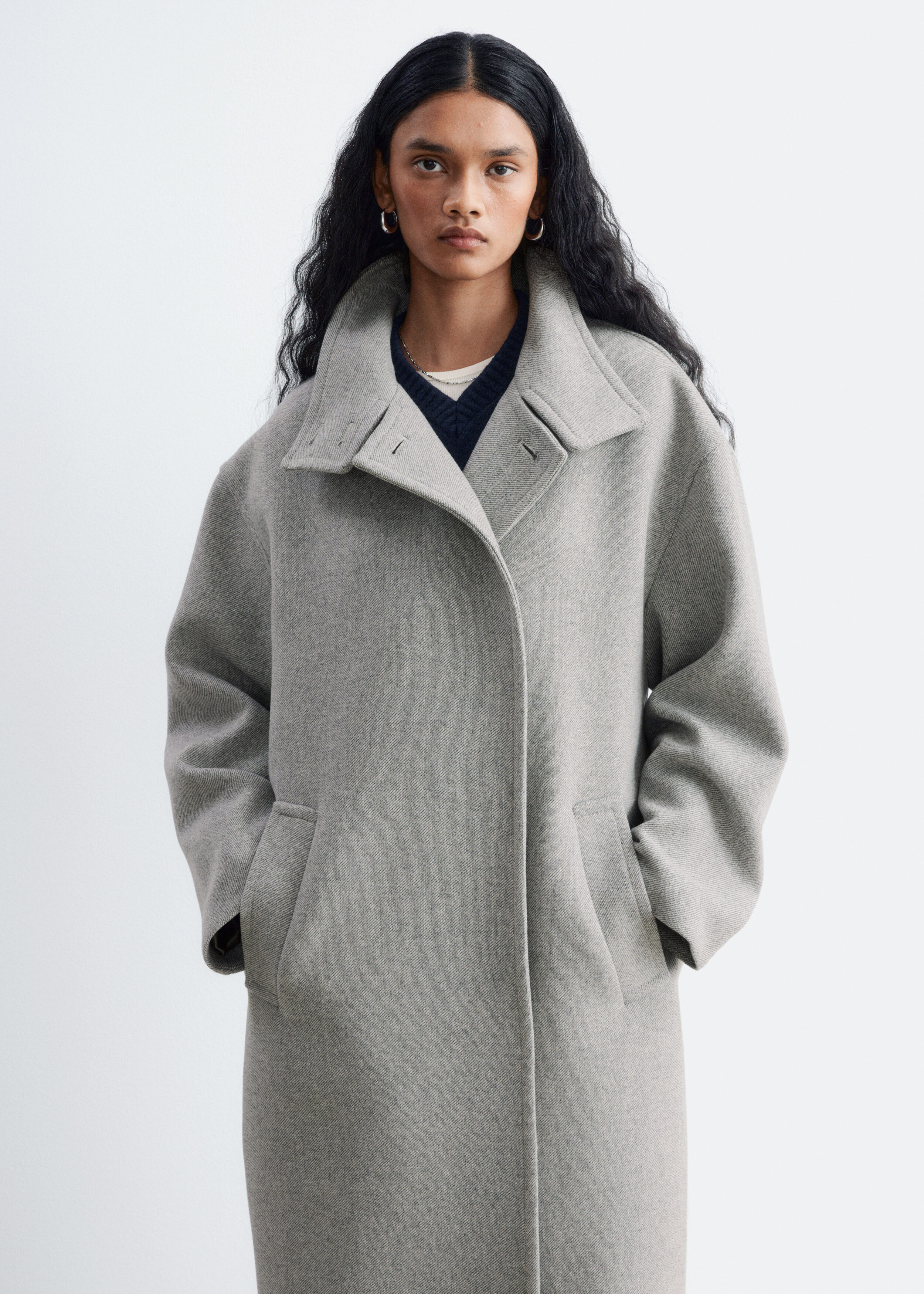 Oversized Wool Coat - Light Grey - Coats | & Other Stories BE