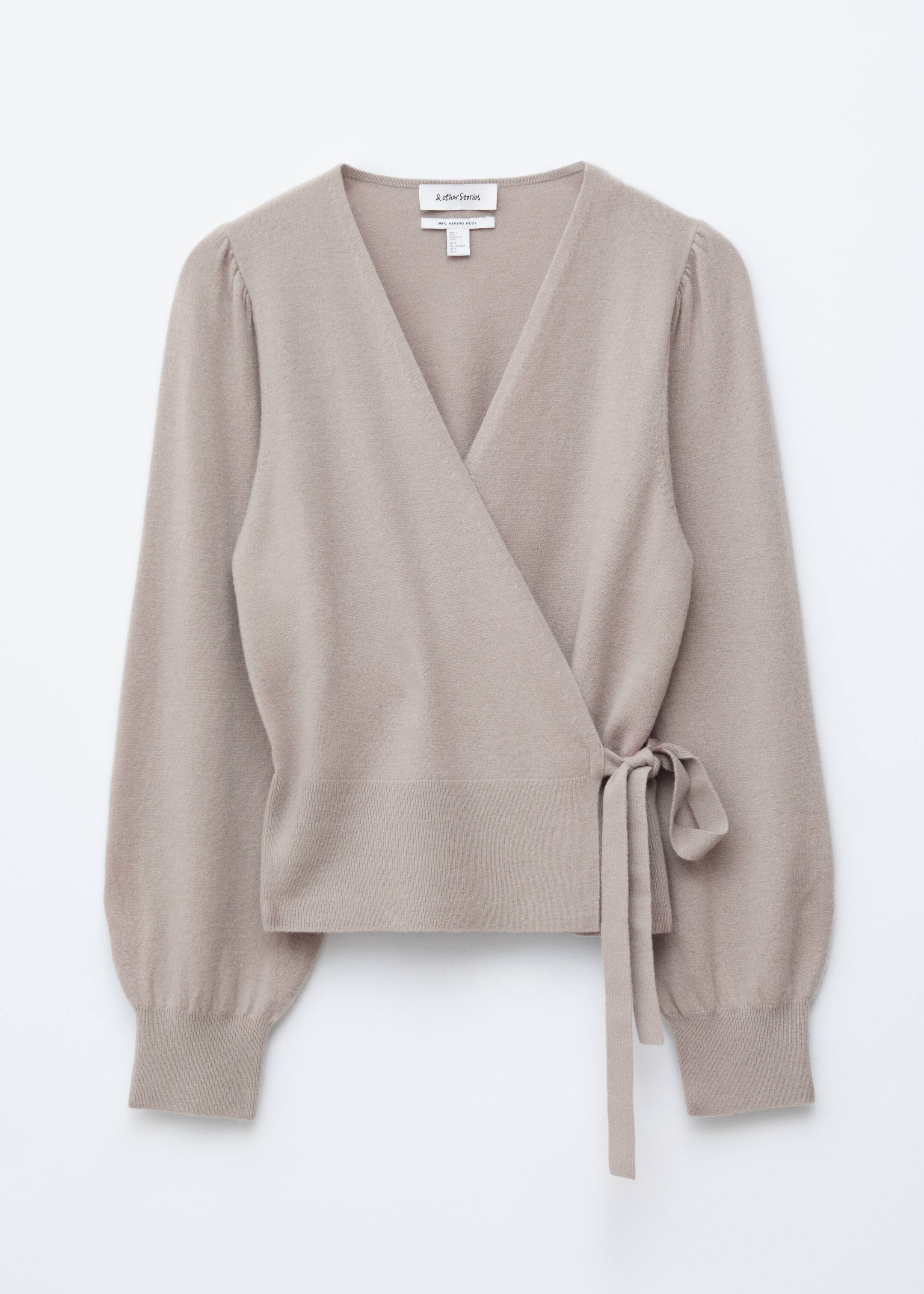 Ver imagem maior: Casaco de malha de lã merino - Bege acinzentado claro - SENHORA | H&M PT 7