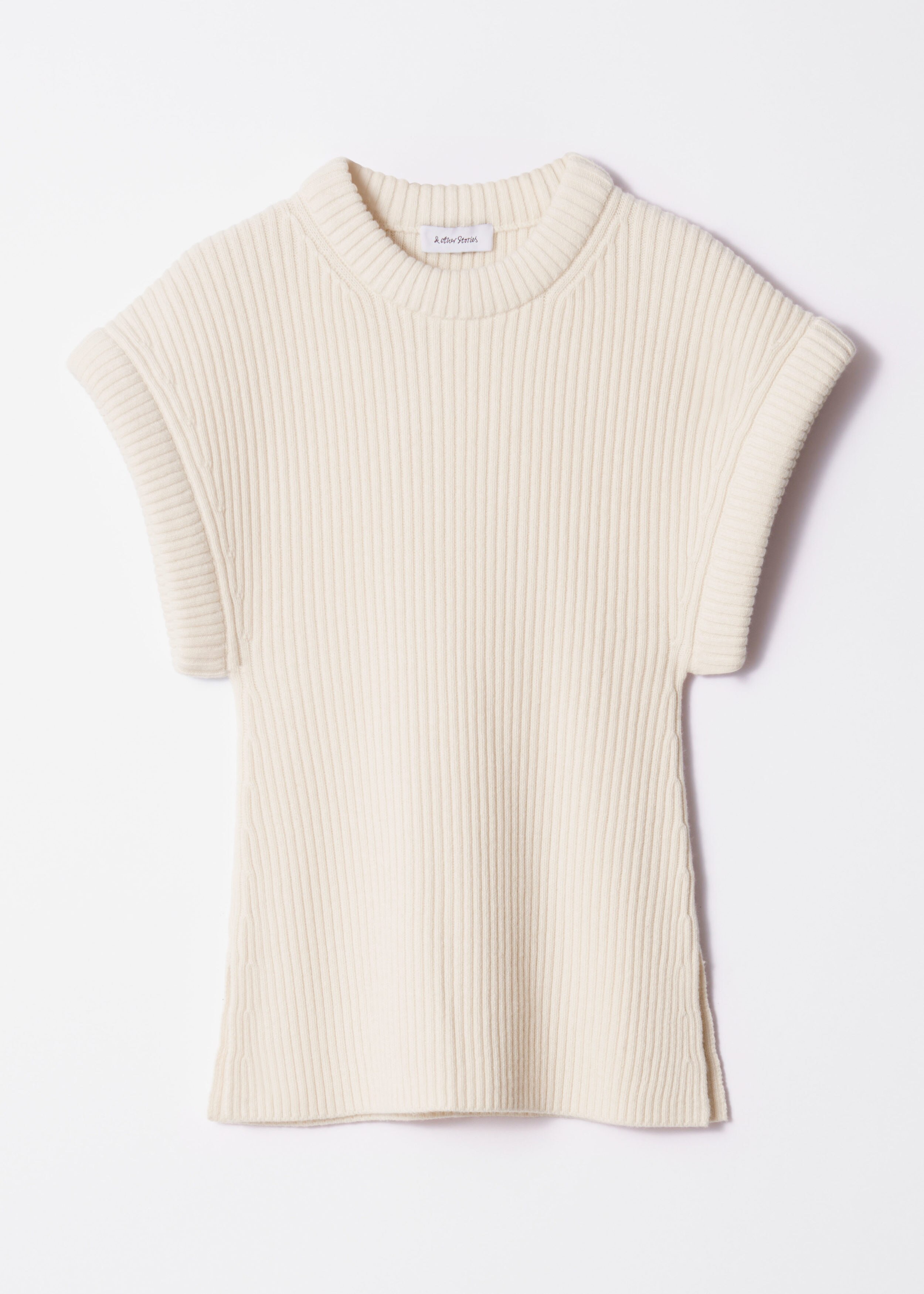 Rib-Knit Vest - Cream - Knitwear - & Other Stories US