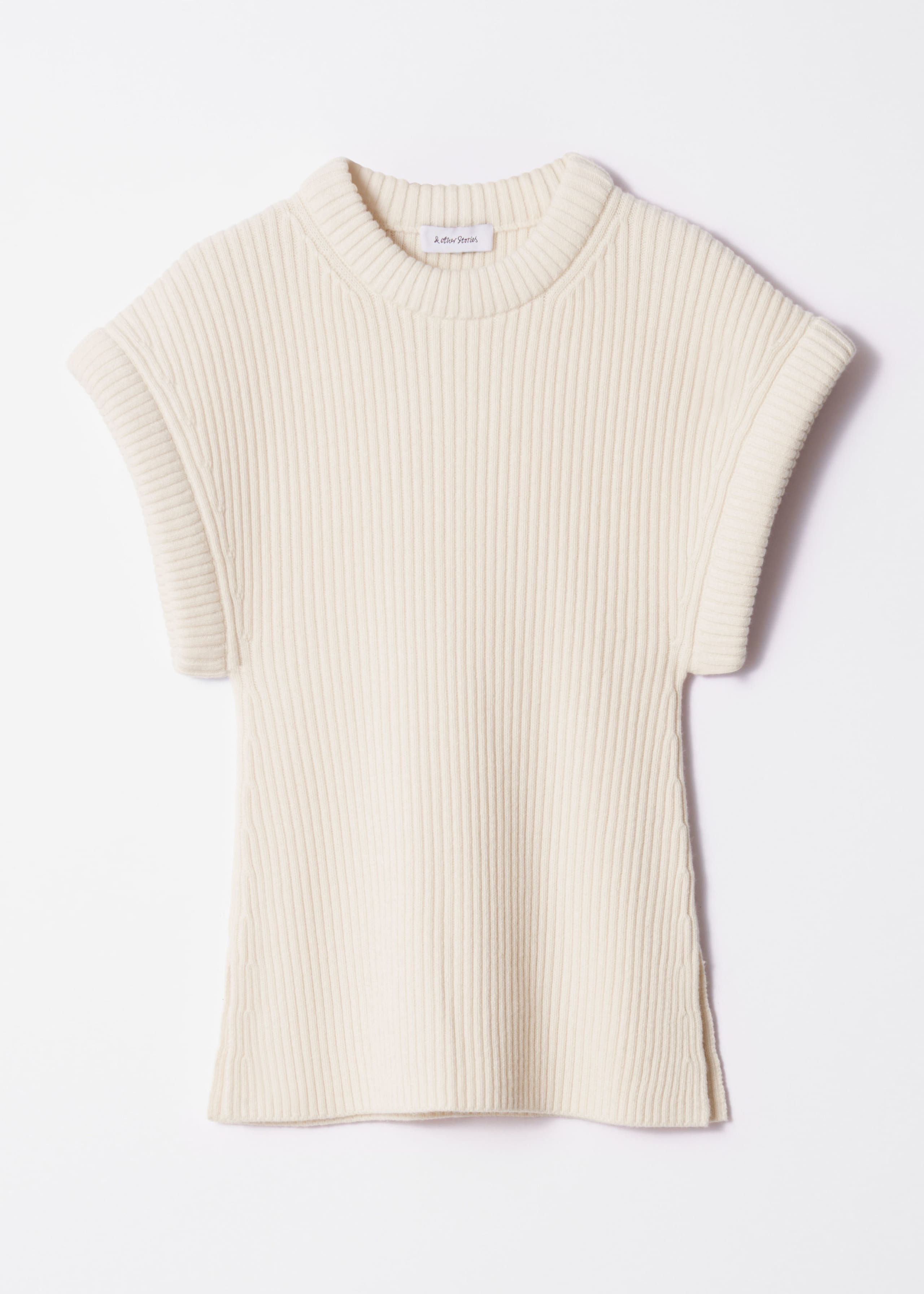 Rib-Knit Vest - Cream - Still Life