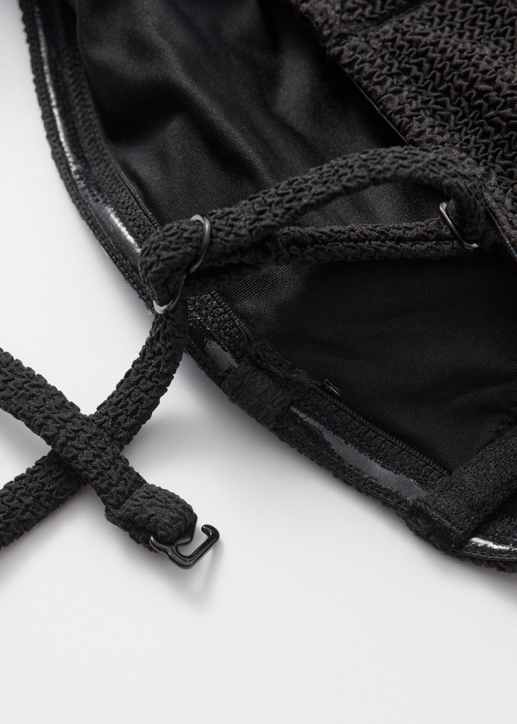 Image of Strukturiertes Bandeau-Bikinioberteil