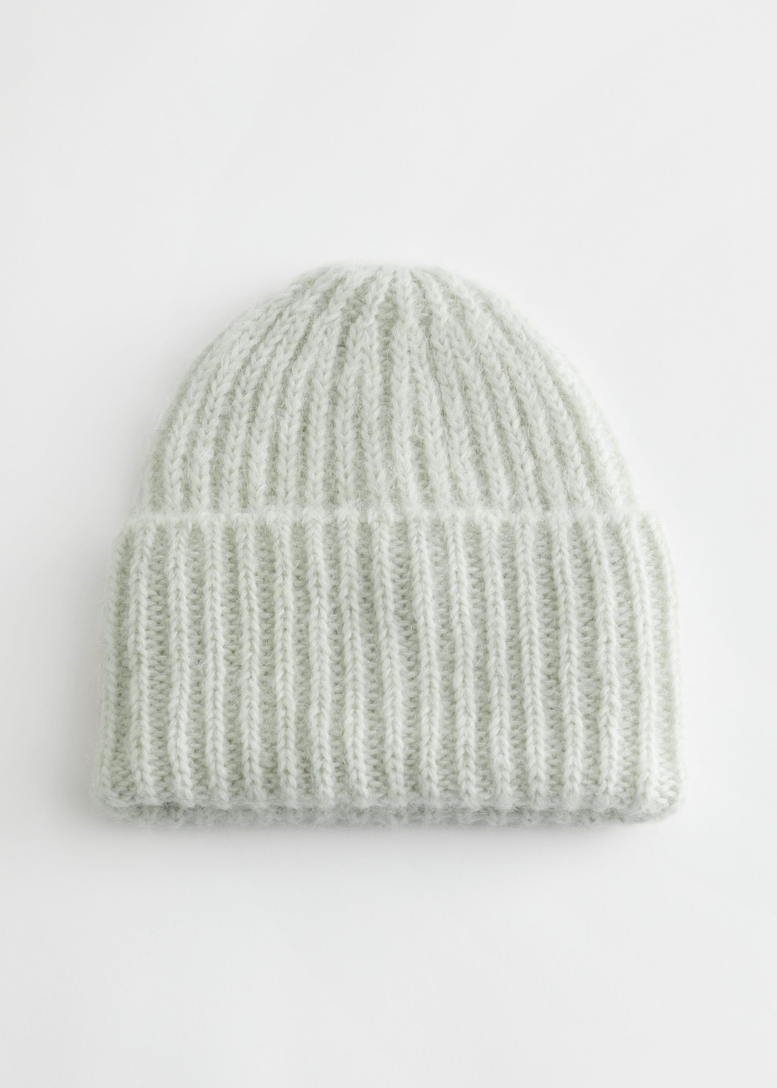 Ribbed Mohair Beanie - Mint - Still Life
