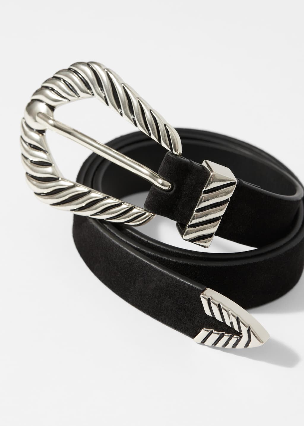 Image of Western Suede Belt