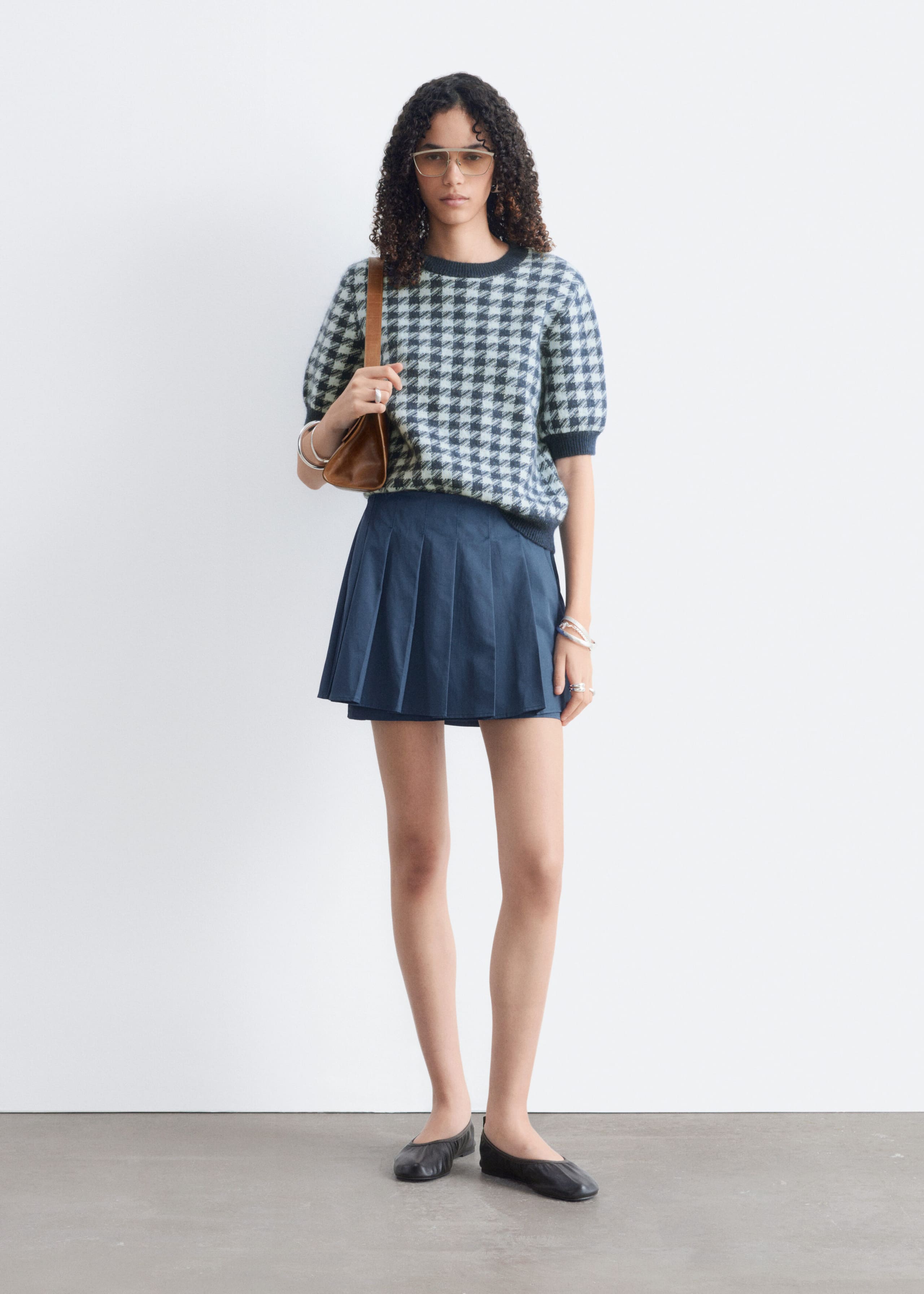 Mohair Blend Top - Dark Blue/Cool Blue - Still Life