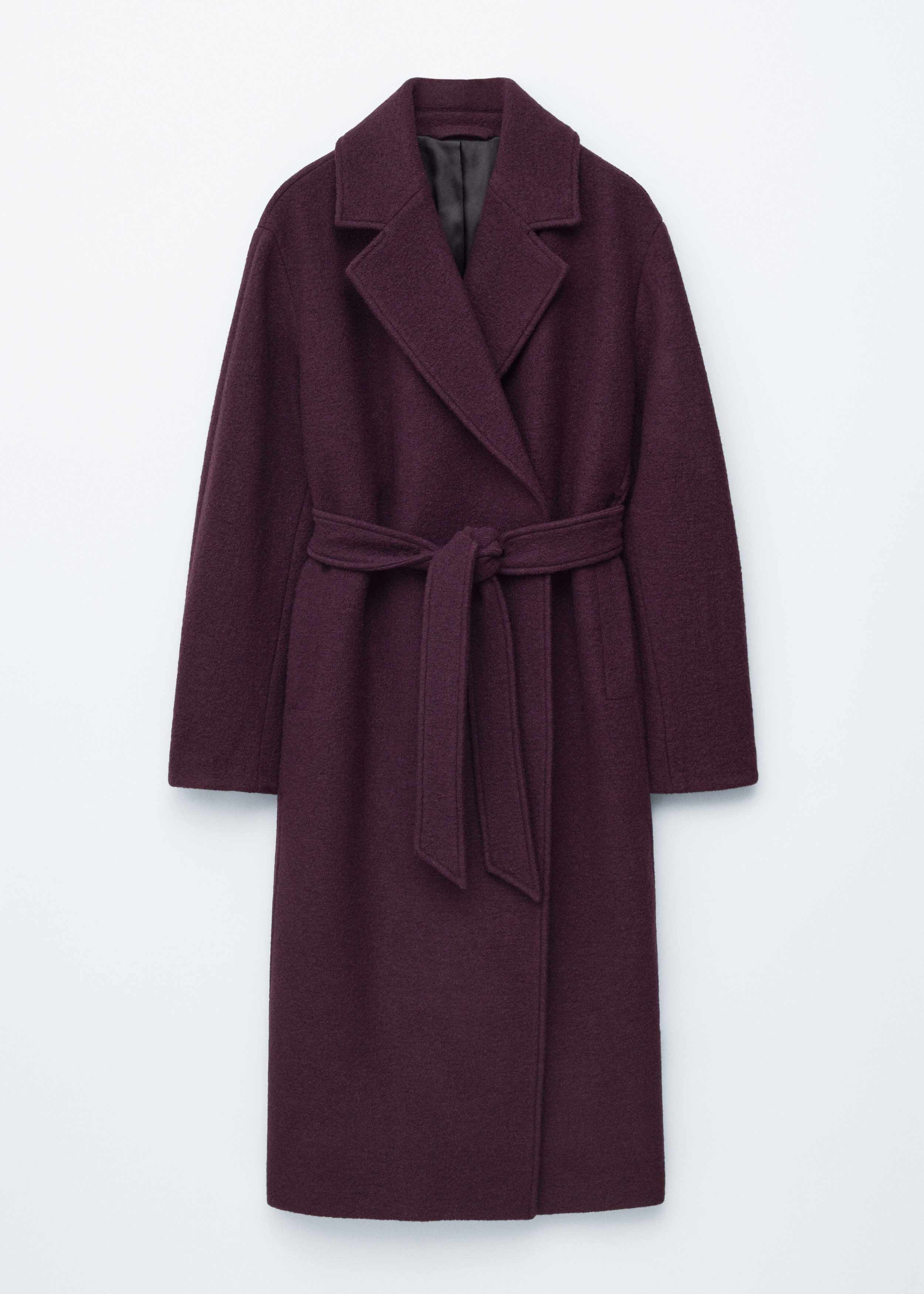 Voluminous Belted Wool Coat