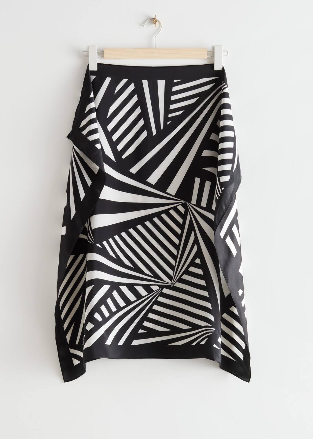 Graphic Mulberry Silk Scarf - Graphic Motif - Natura morta