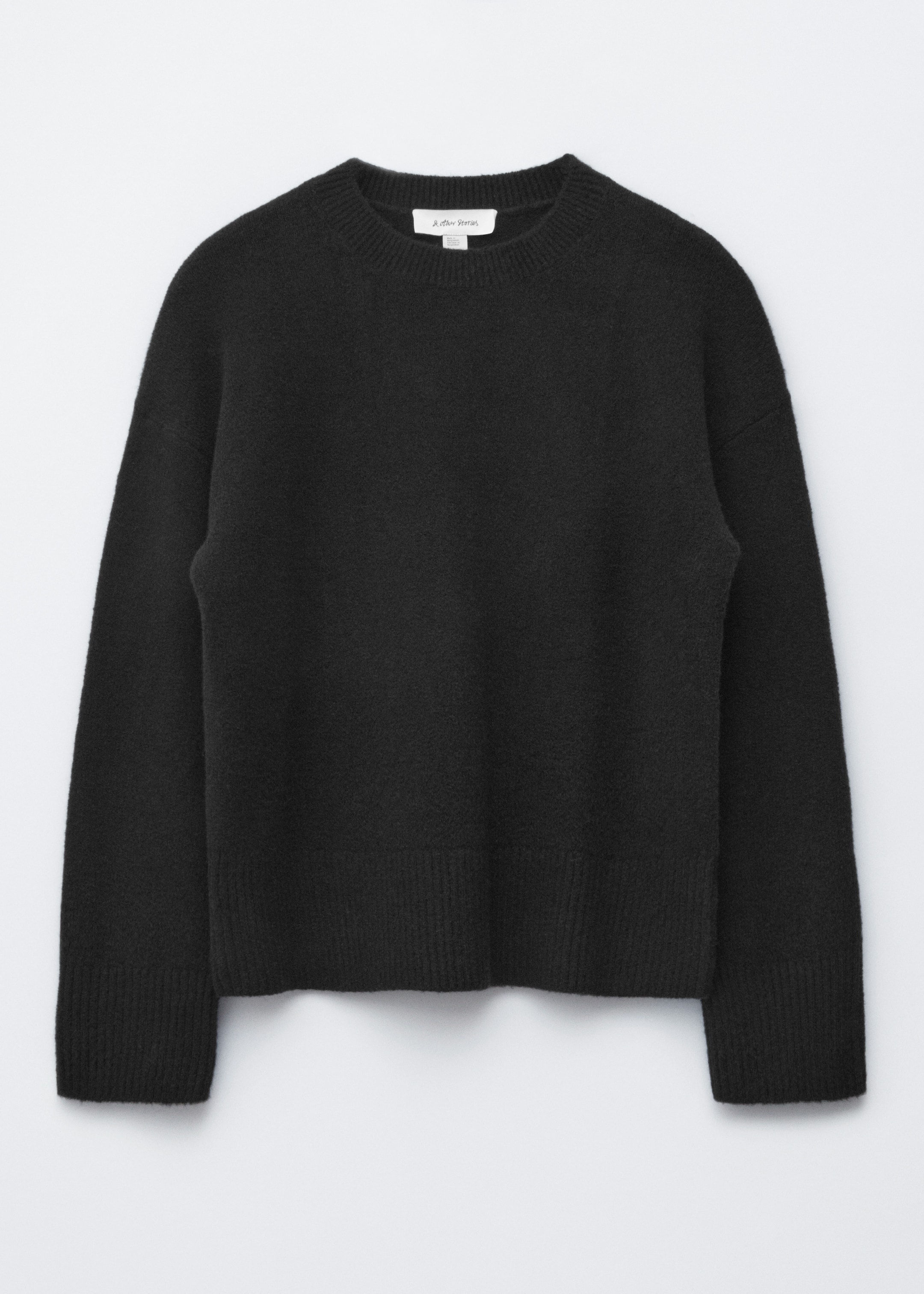 Grösseres Bild ansehen: Locker geschnittener Strickpullover - Schwarz - DAMEN | H&M CH 6