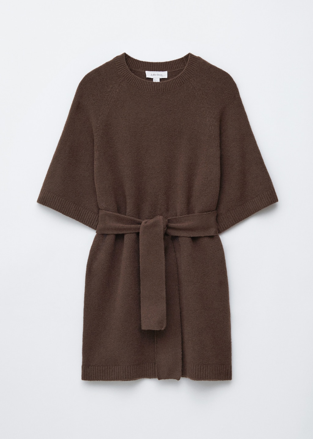 Image of Knitted T-Shirt Mini Dress