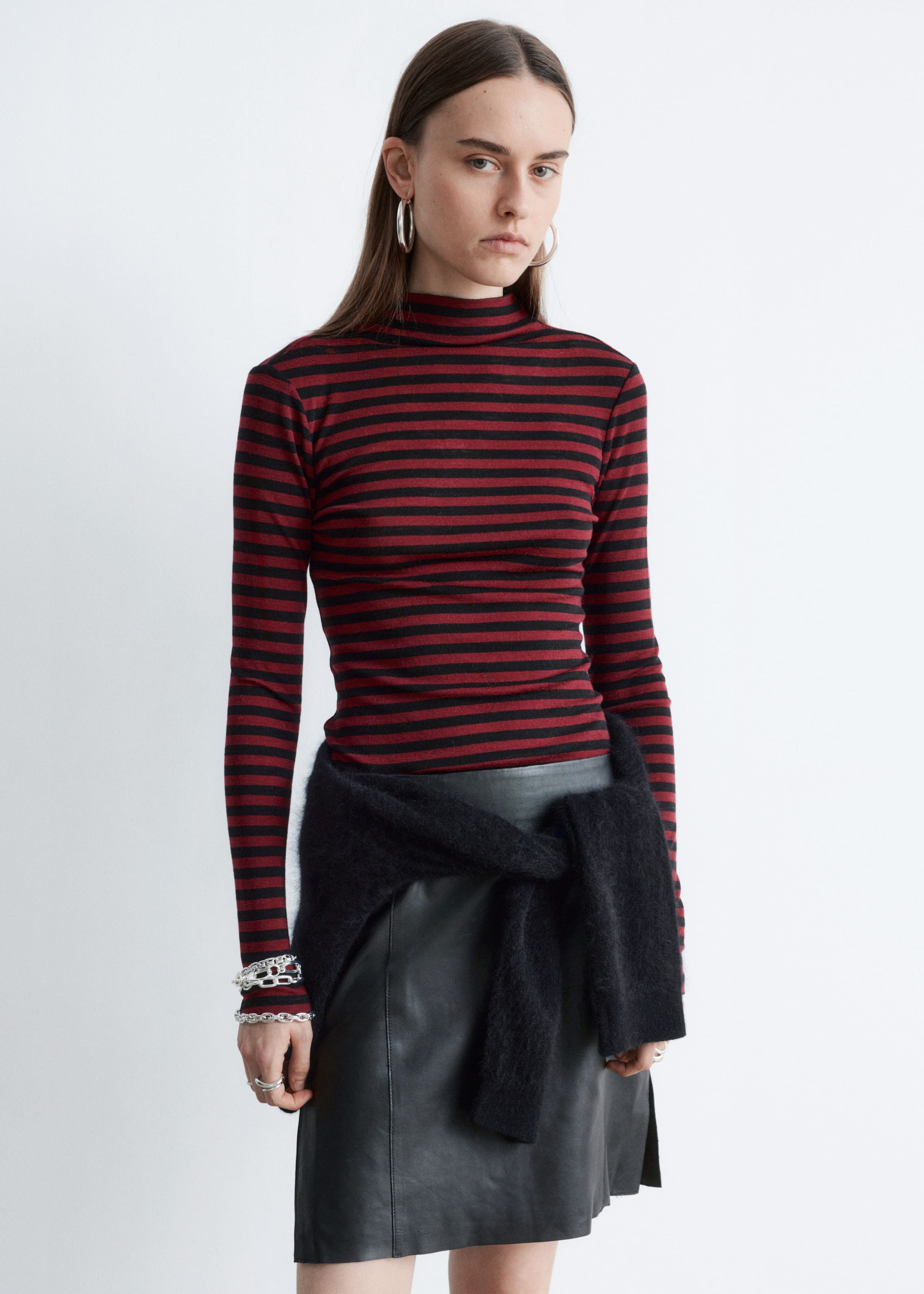 Image of Mock-Neck Top