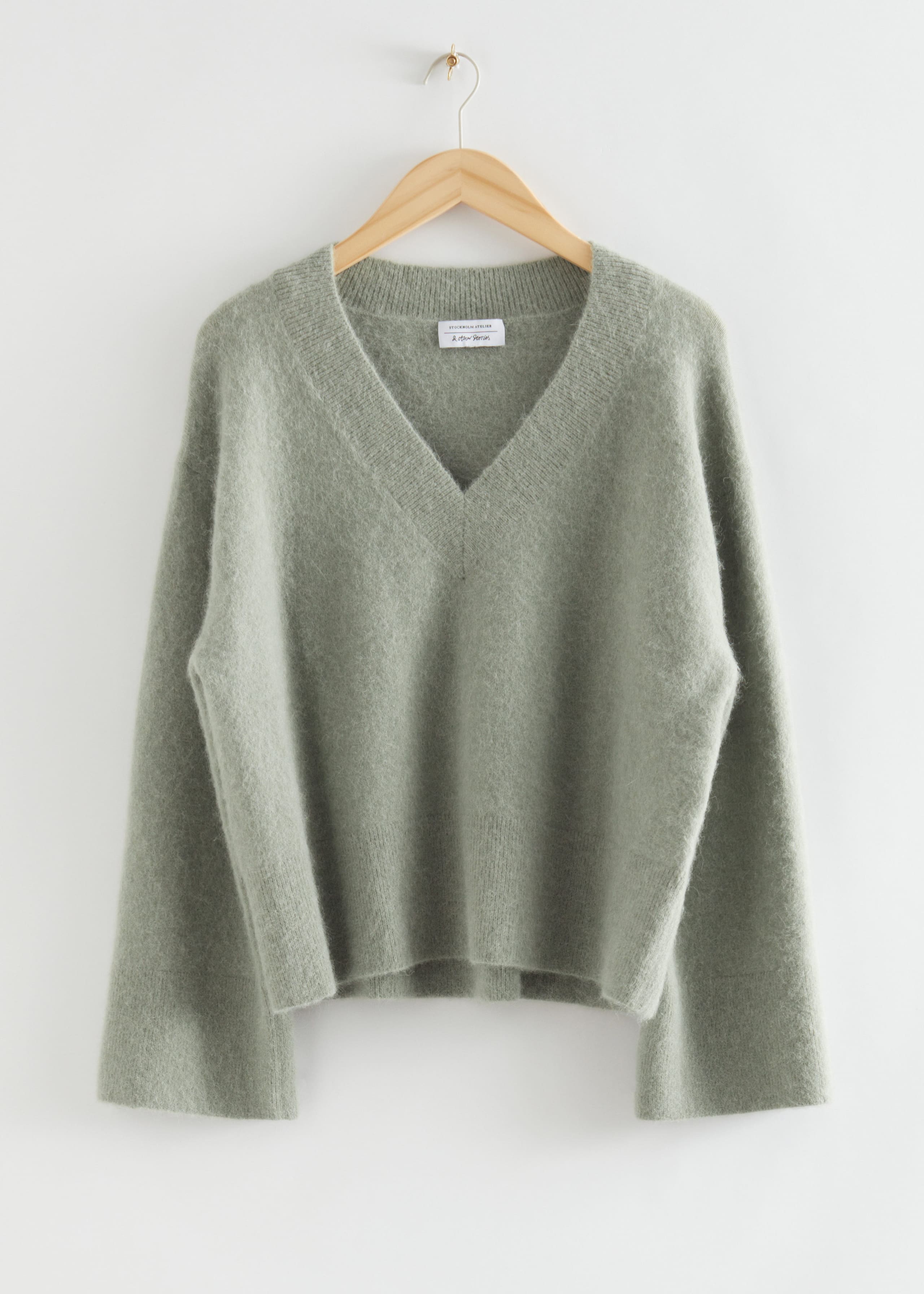 Oversized Alpaca Wool Jumper - Beige - Bodegón