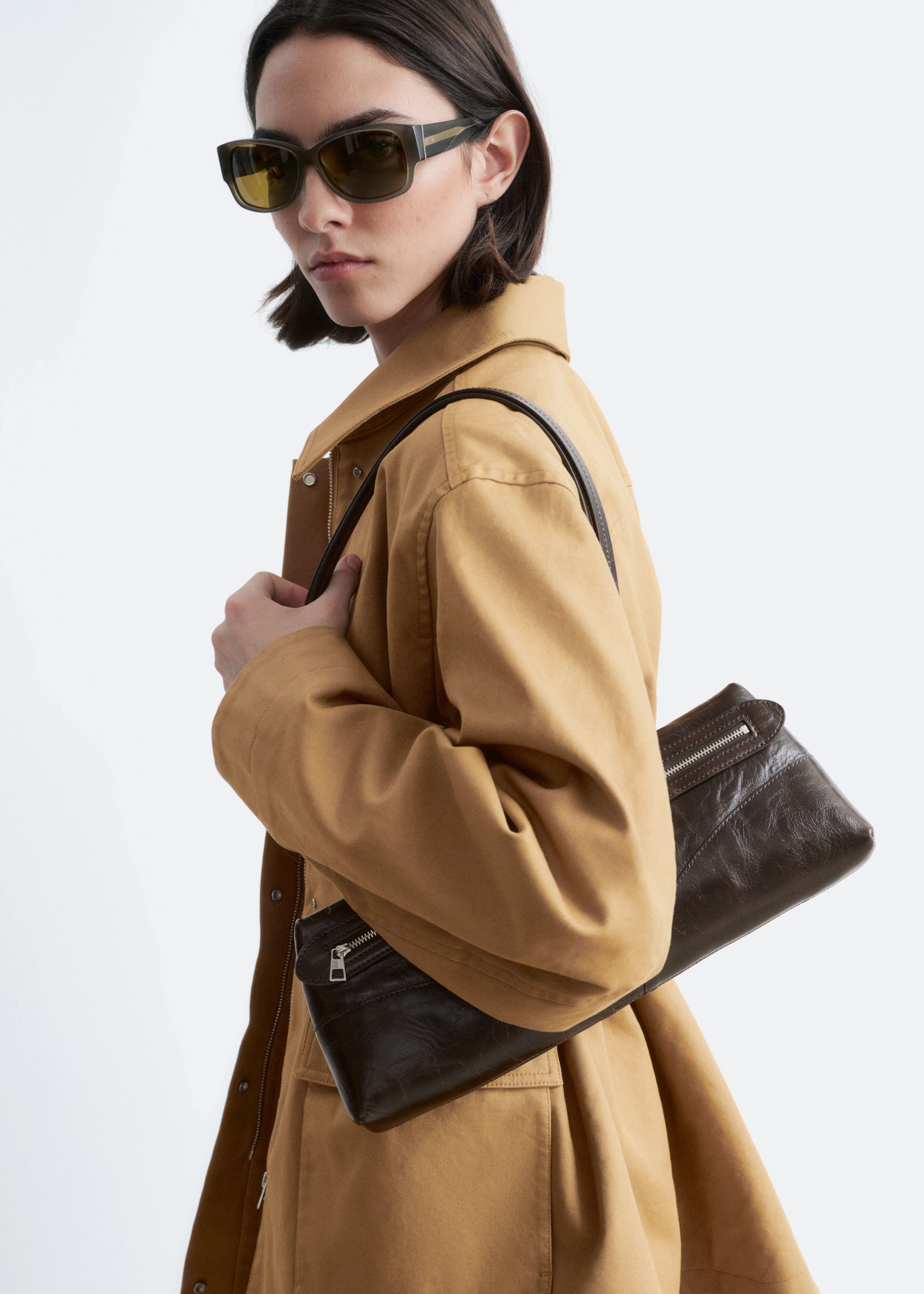 Image of Oversized Drawstring Utility Jacket