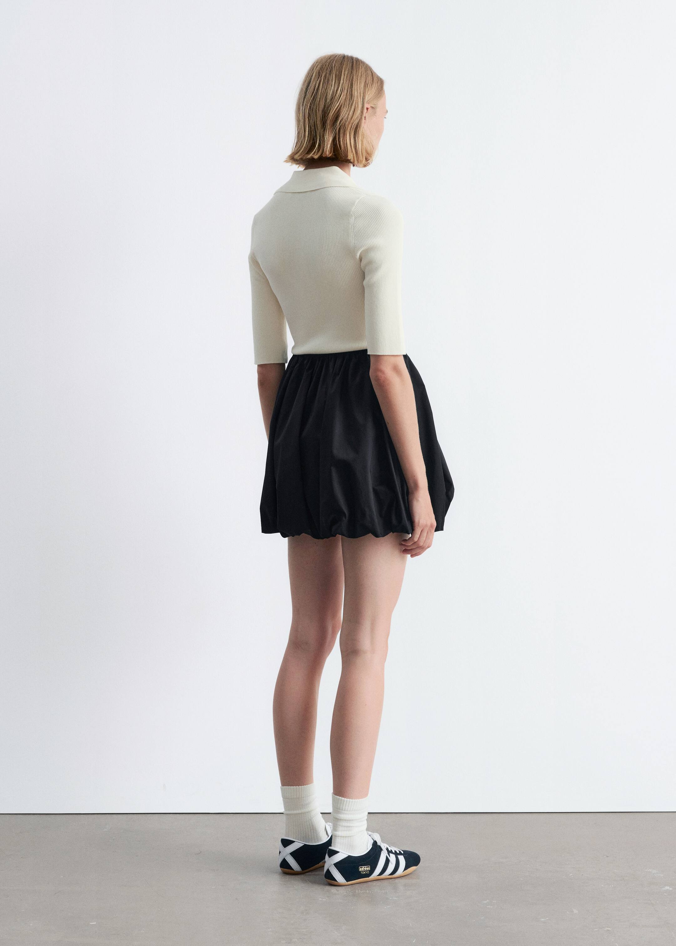 Agrandir l'image: Haut à col et à manches courtes - Blanc - FEMME | H&M FR 5