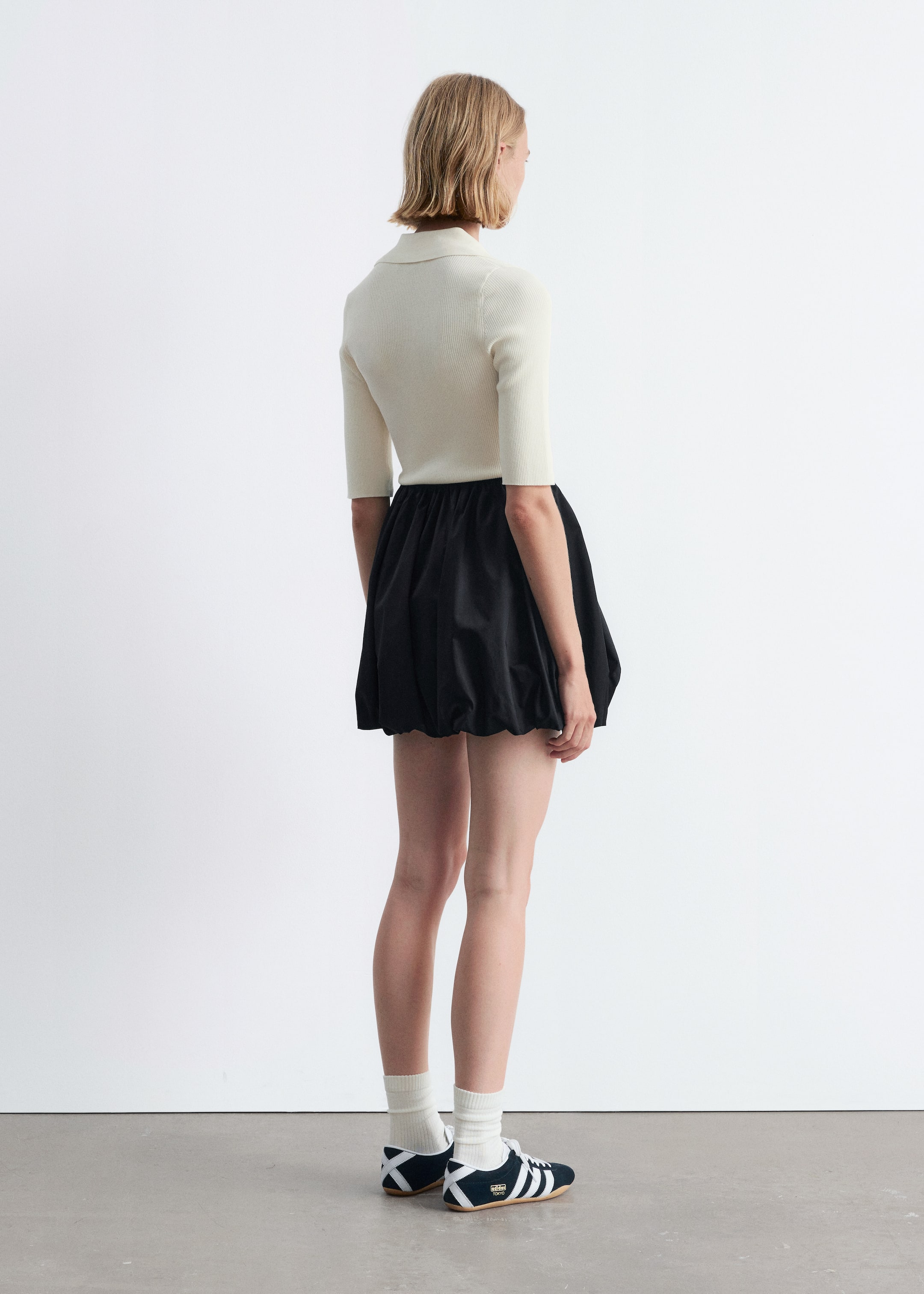View larger image: Collared Short-Sleeve Top - White - Ladies | H&M GB 5