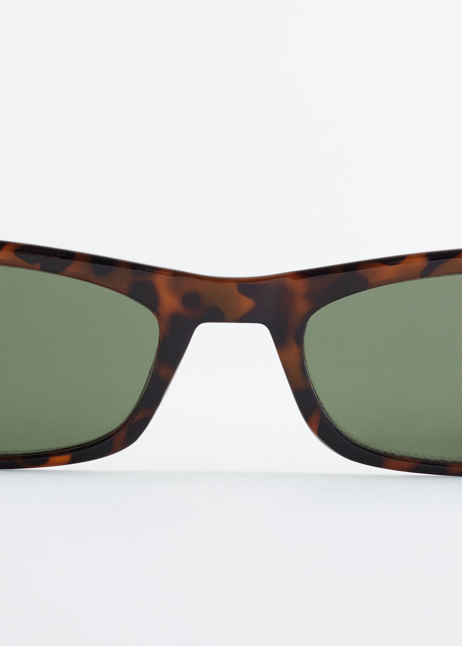 Lunettes de soleil œil de chat allongées - Écaille de tortue brune/Jaune clair - 3