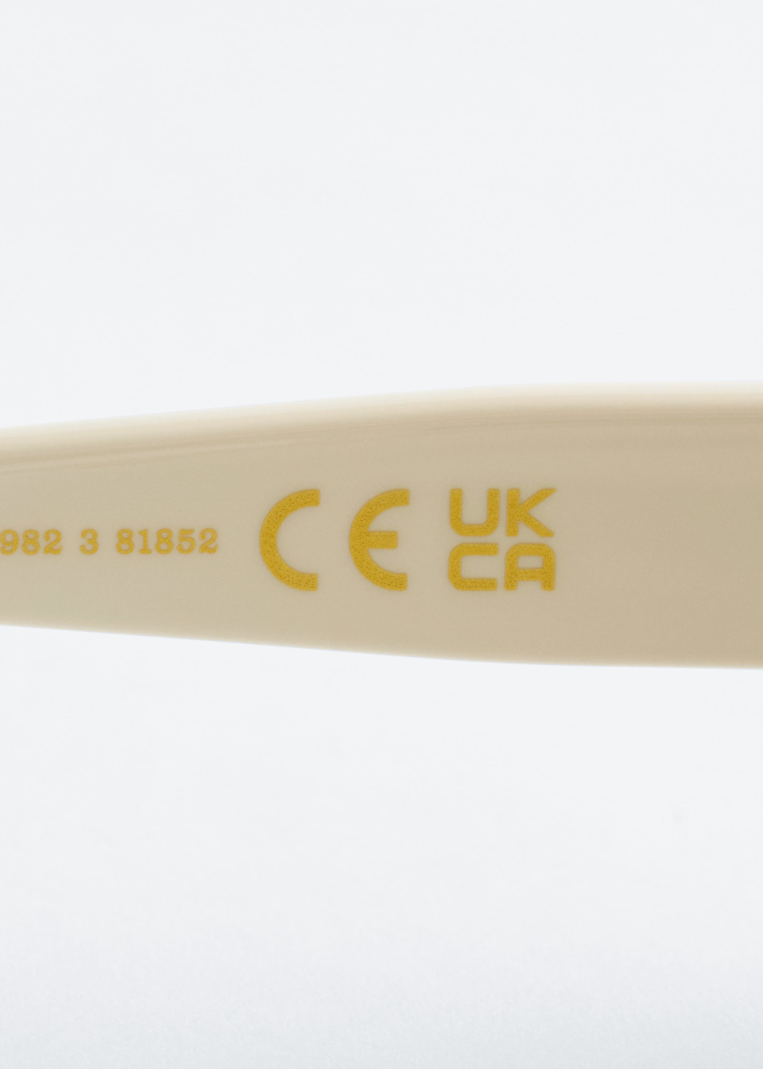 Bold Rectangular Sunglasses - White - Still Life