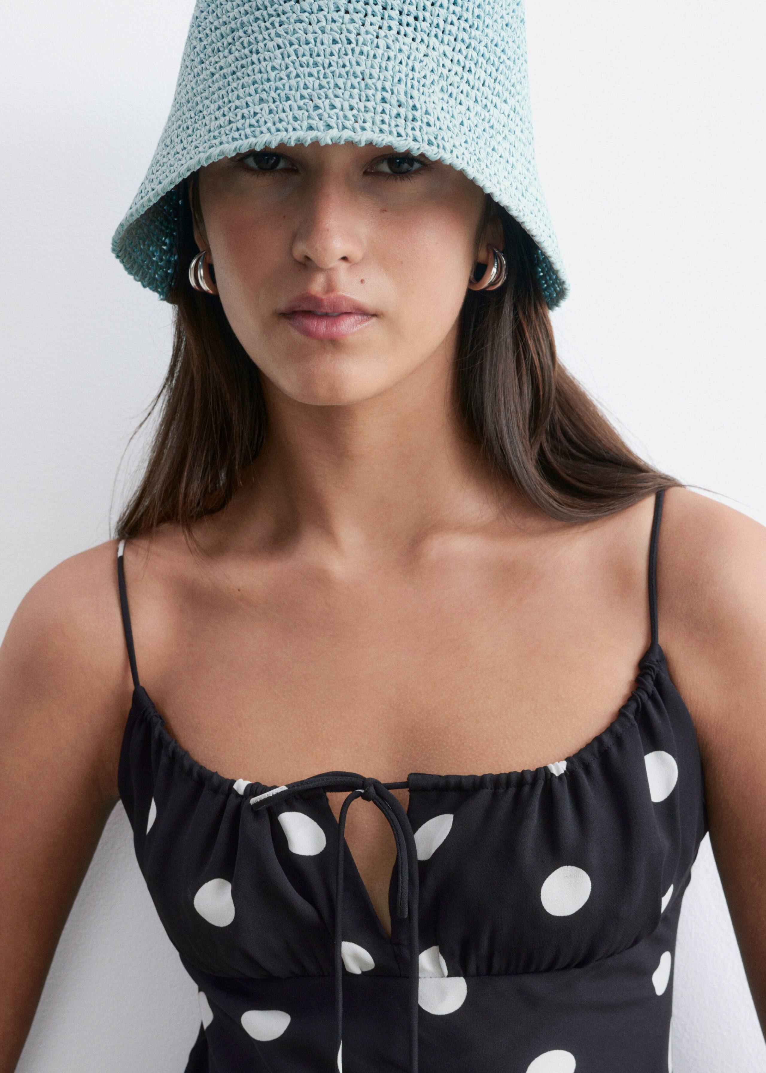 Woven Straw Hat - Light Beige - Lookbook