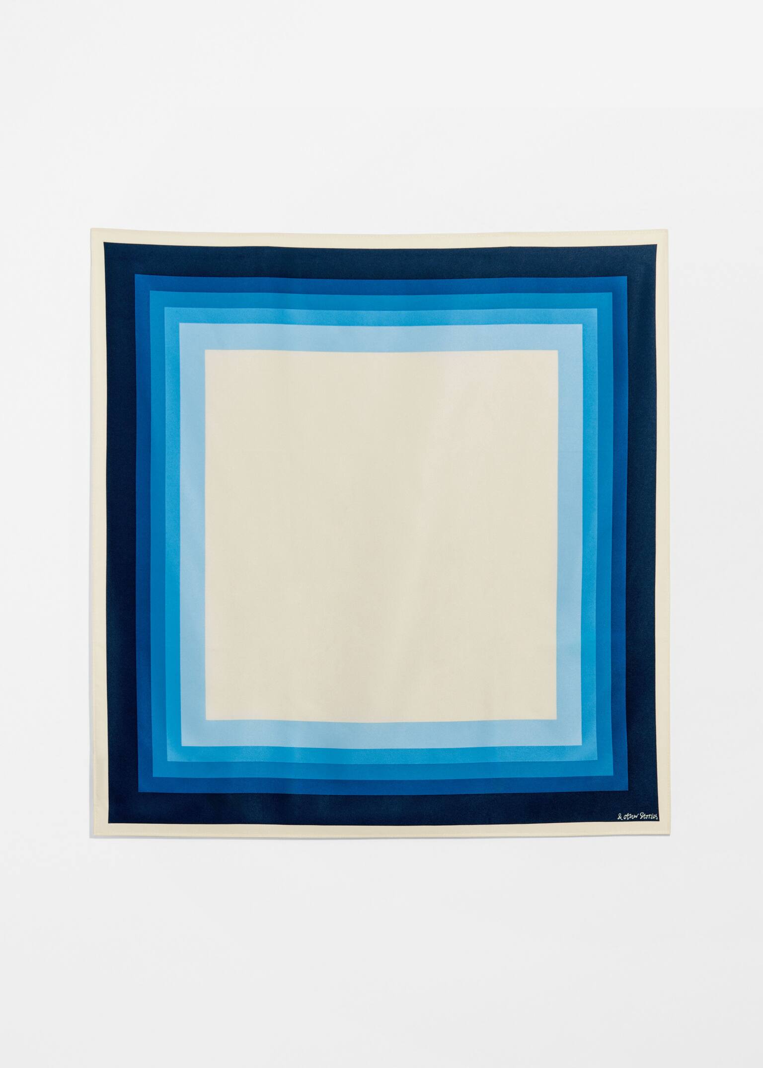 Gradient Square Scarf - Blue