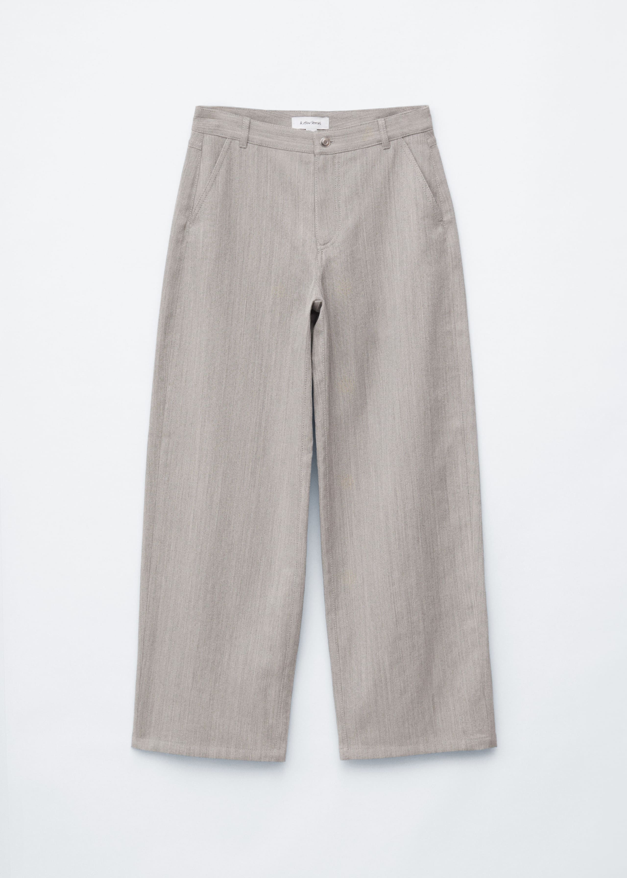 Image of Wide-Leg Wool Trousers