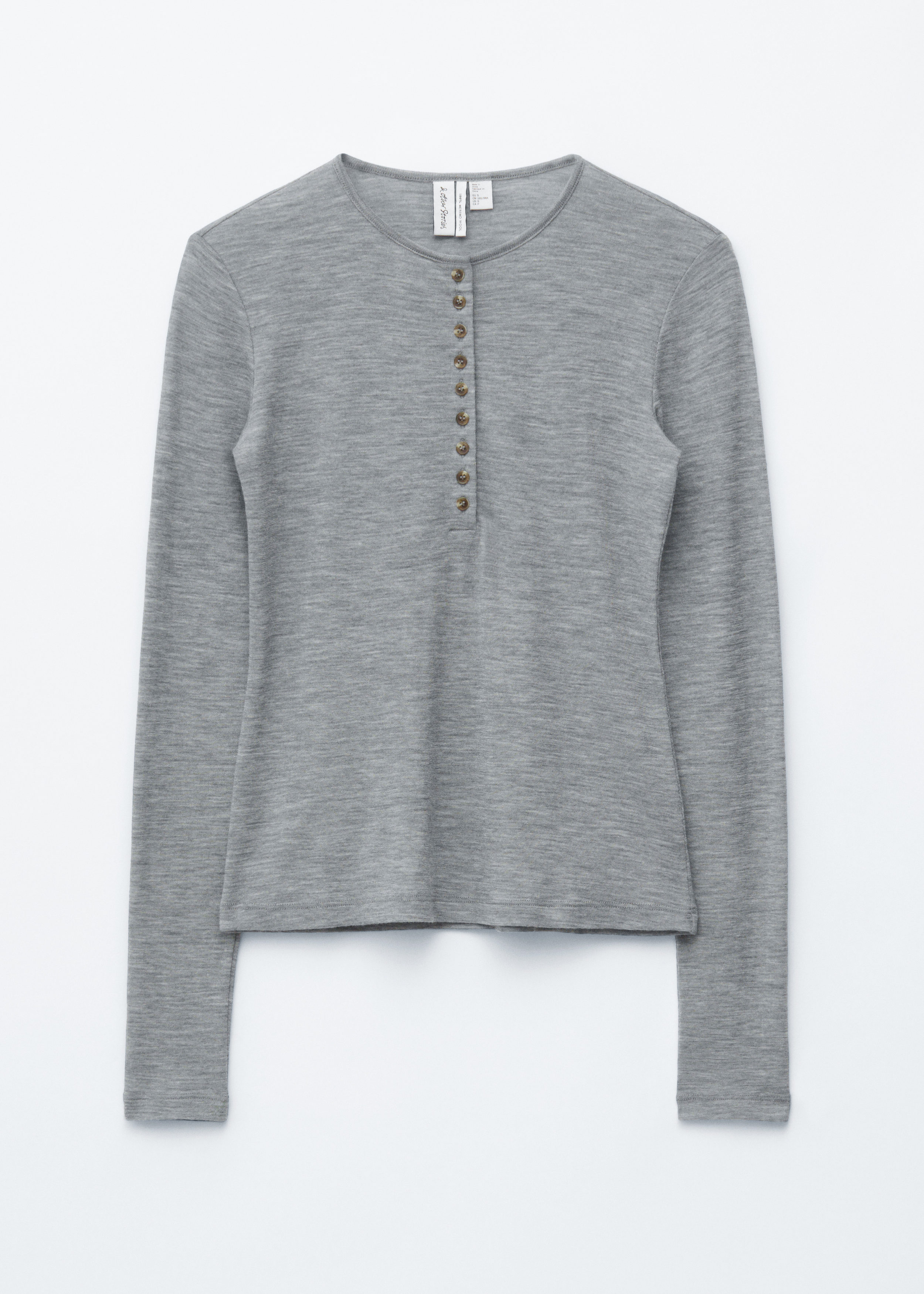 Half-Placket Wool Top