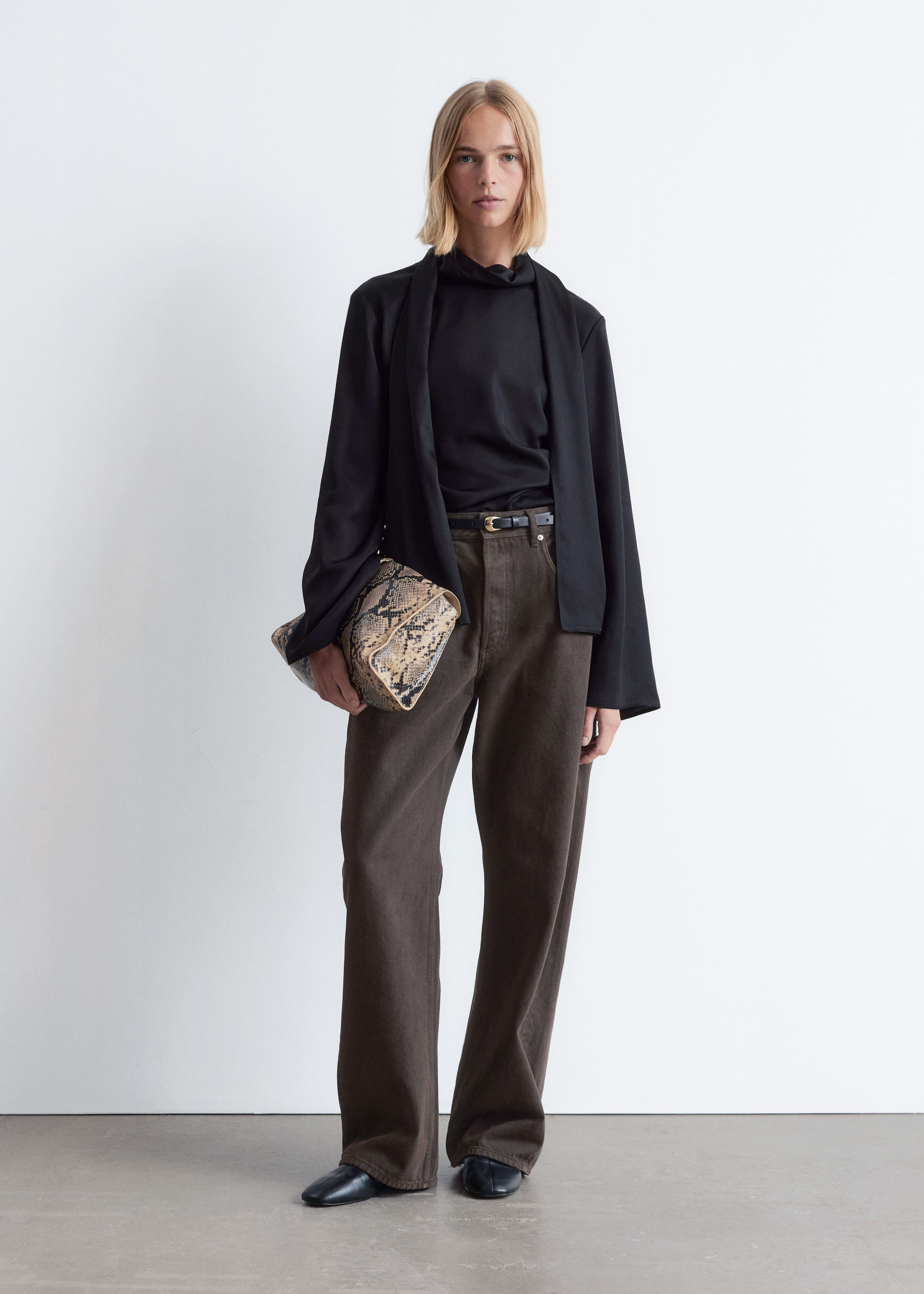 Image of Barrel-Leg Jeans