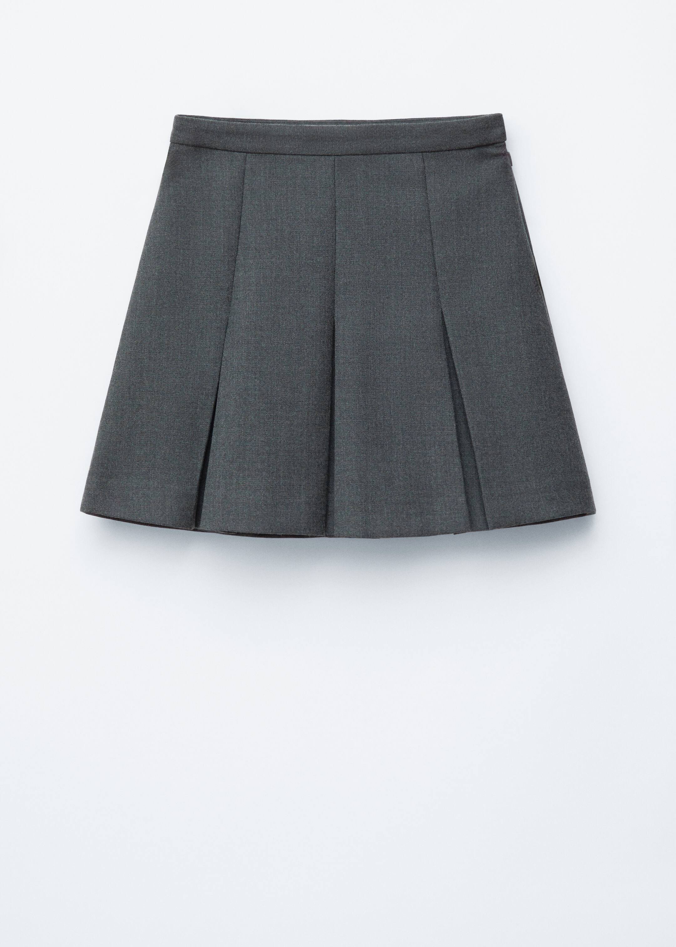 Agrandir l'image: Mini-jupe plissée en laine - Gris foncé - FEMME | H&M FR 7