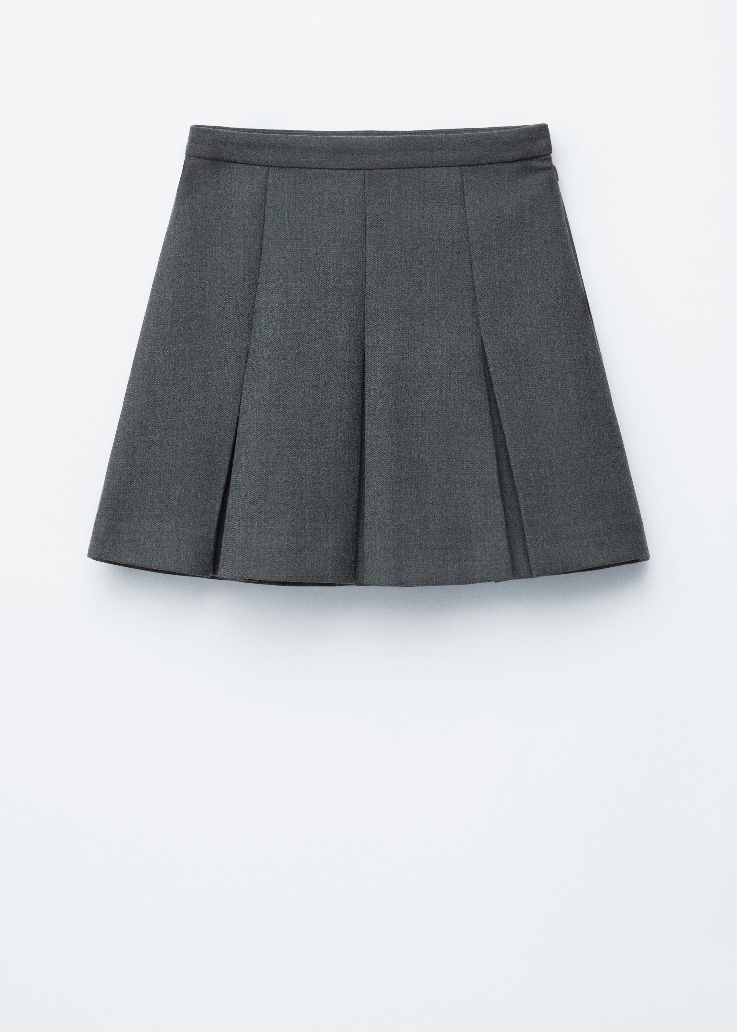 Pleated Wool Mini Skirt - Dark Grey - & Other Stories US