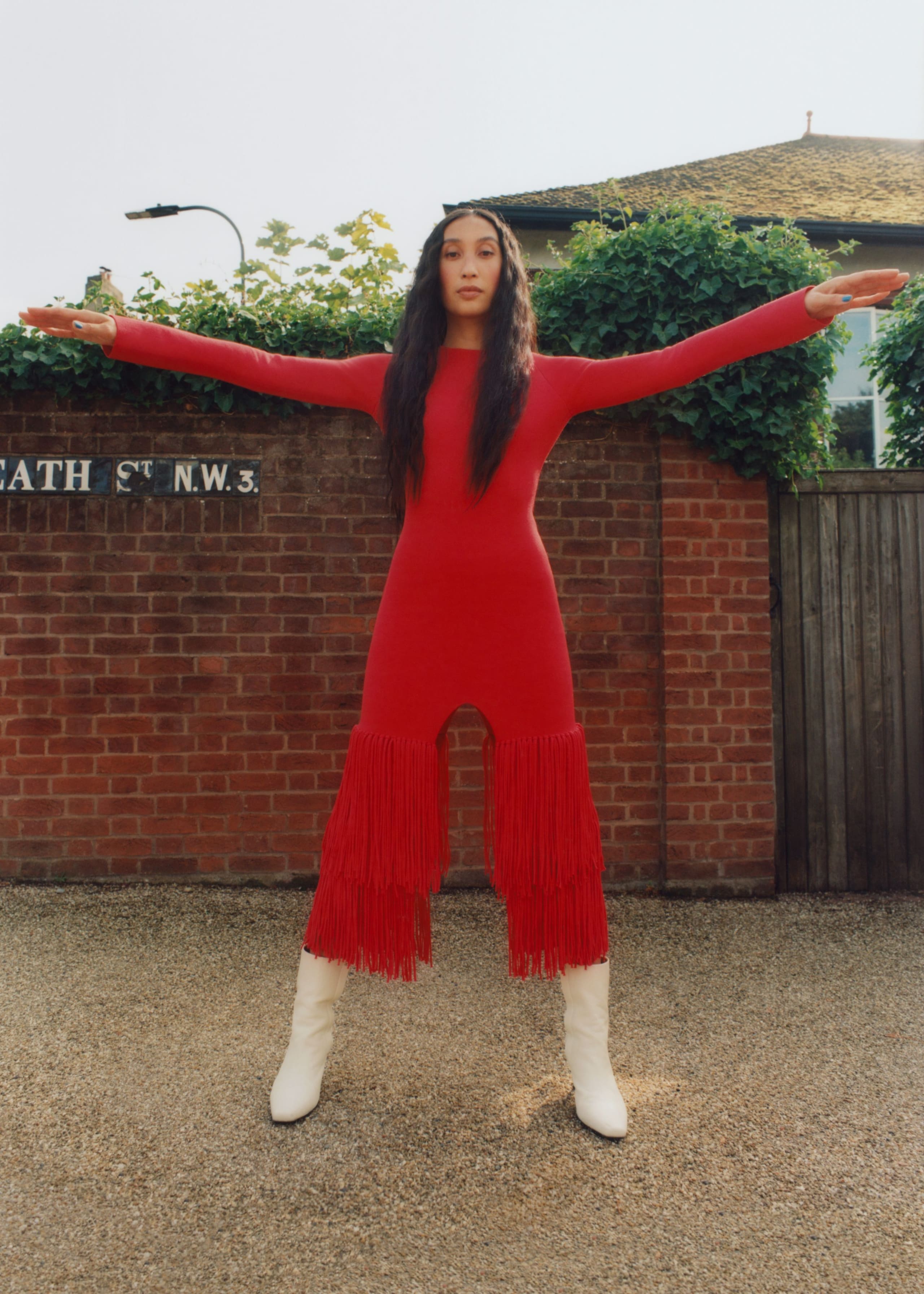 Image of FringedMaxiDress