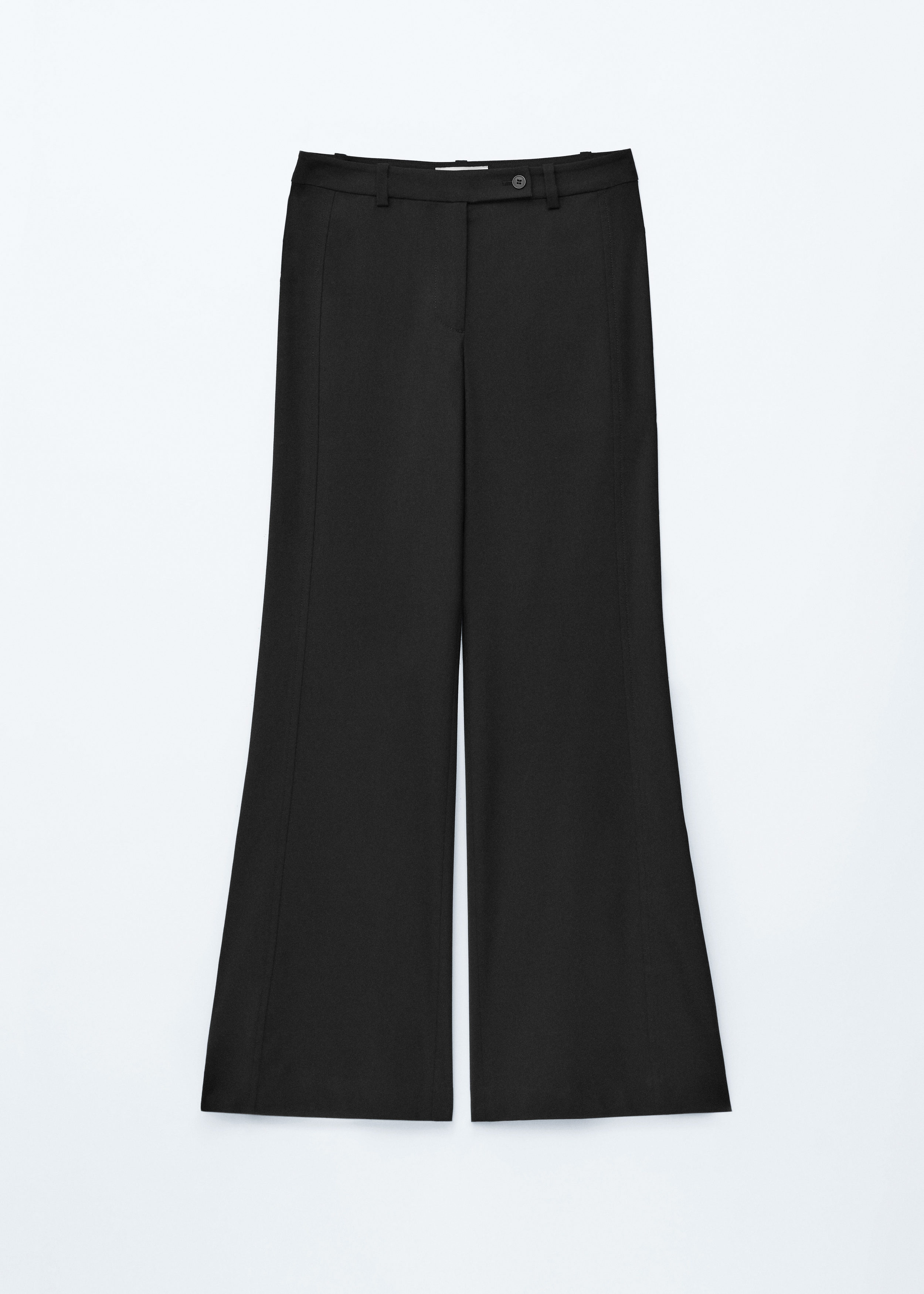 Flared Wool Trousers