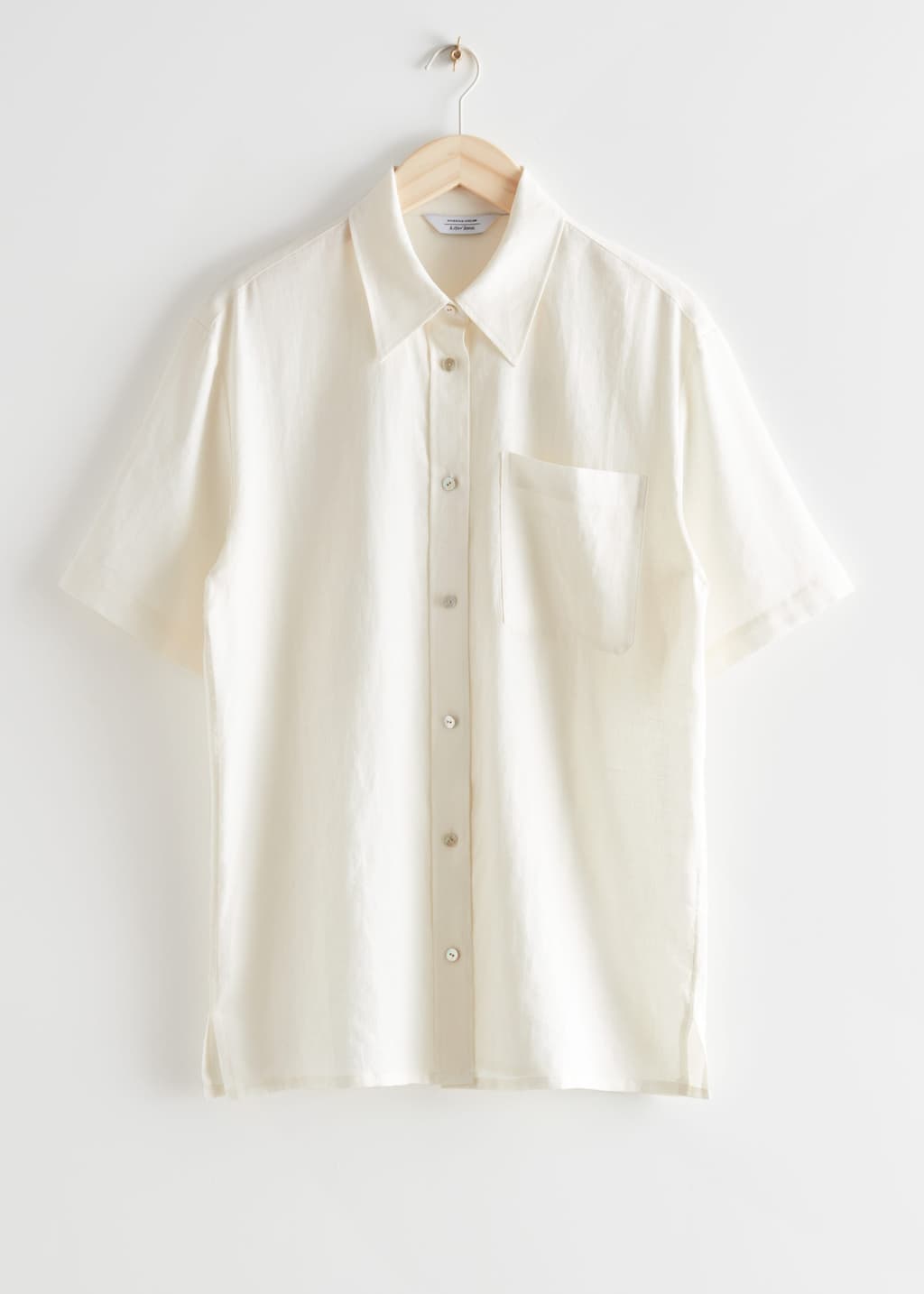 Boxy Button Up Shirt - White - Still Life