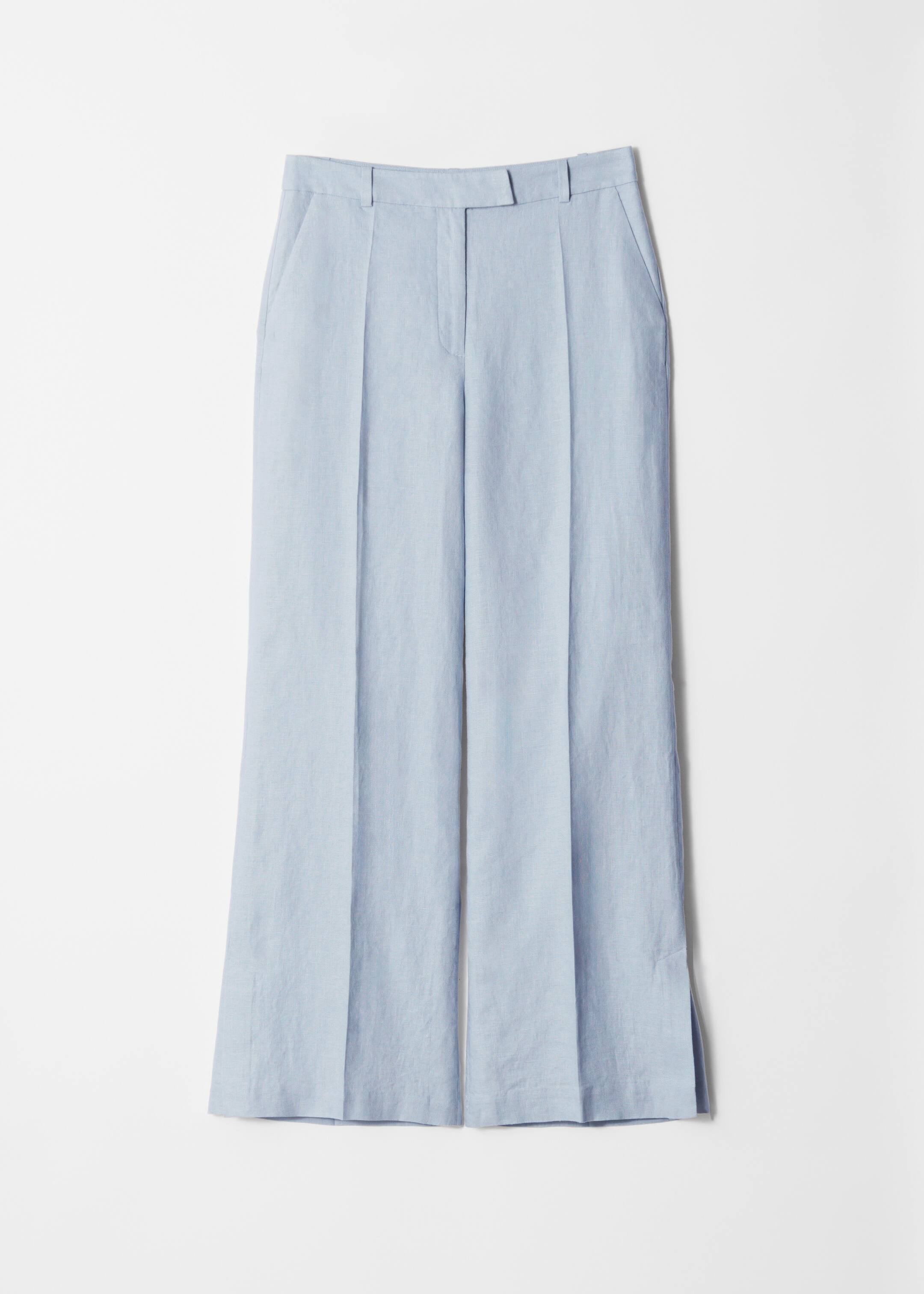 Visualizza immagine più grande: Pantaloni sartoriali in lino - Azzurro - DONNA | H&M IT 5