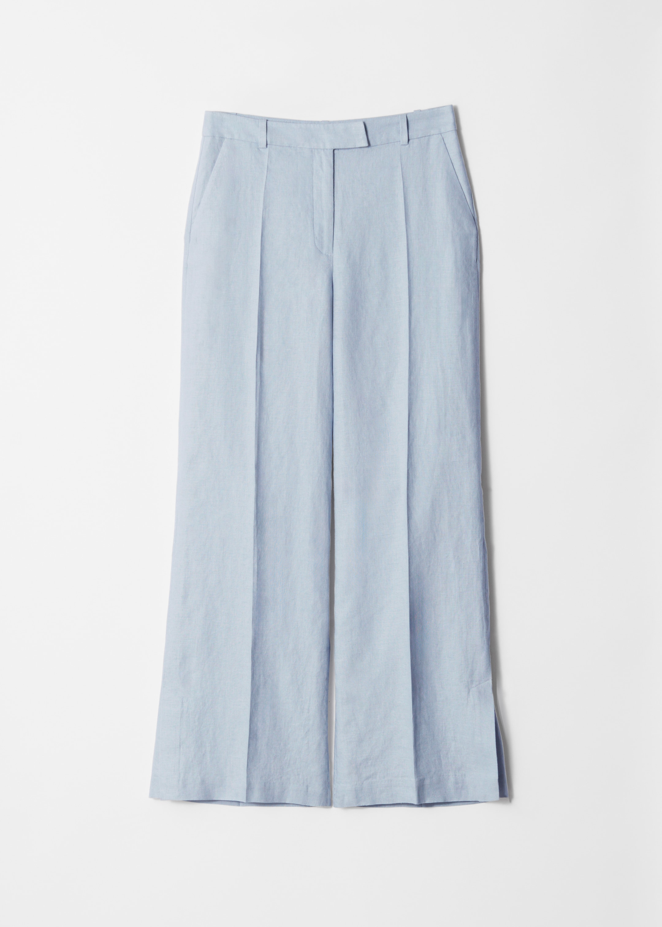 Vezi imaginea mai mare: Pantaloni din In Croiți - Albastru deschis - FEMEI | H&M RO 5