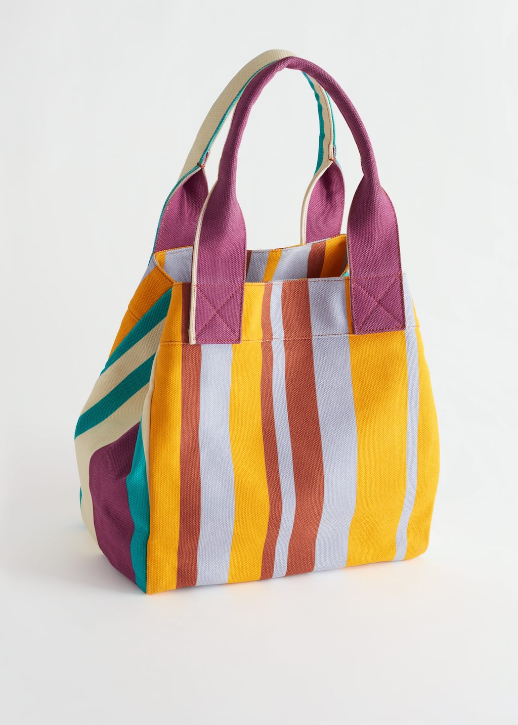 LargeBeachToteBag - White/Yellow/Orange - Natura morta